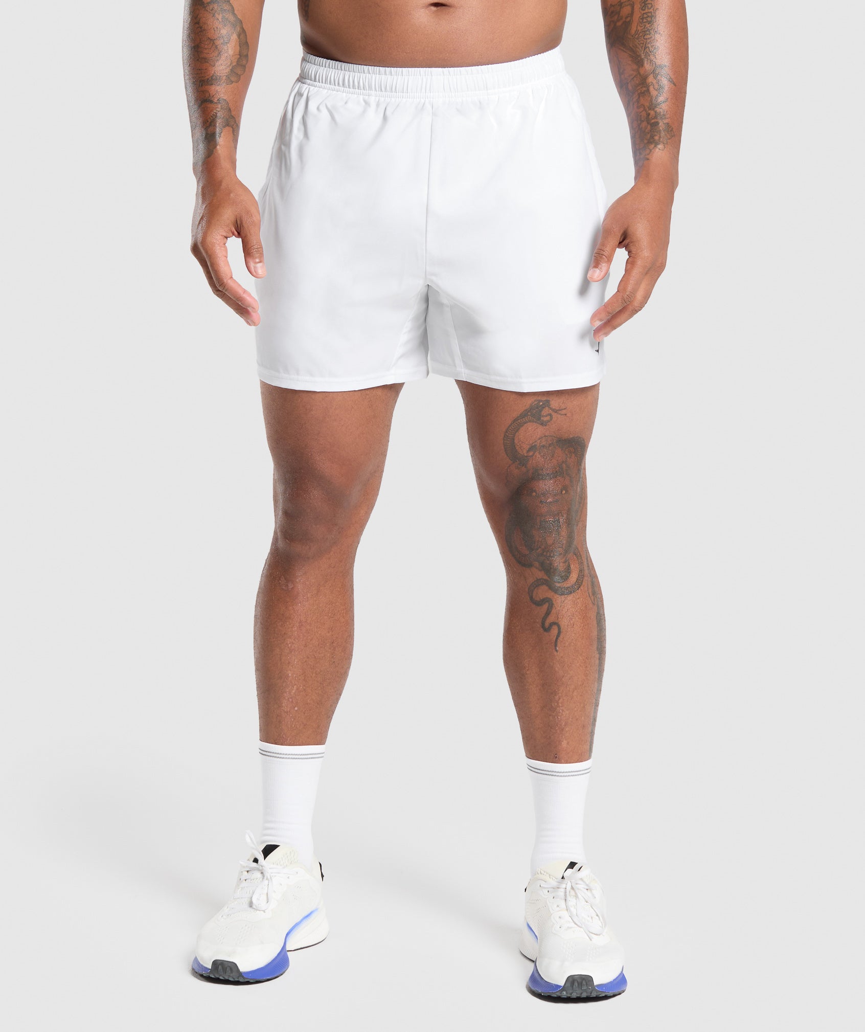 Gymshark Arrival 5" Shorts 'White'