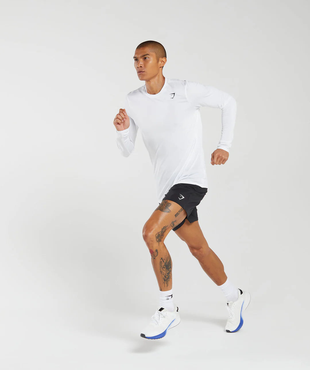 Gymshark Arrival Long Sleeve T-Shirt 'White'