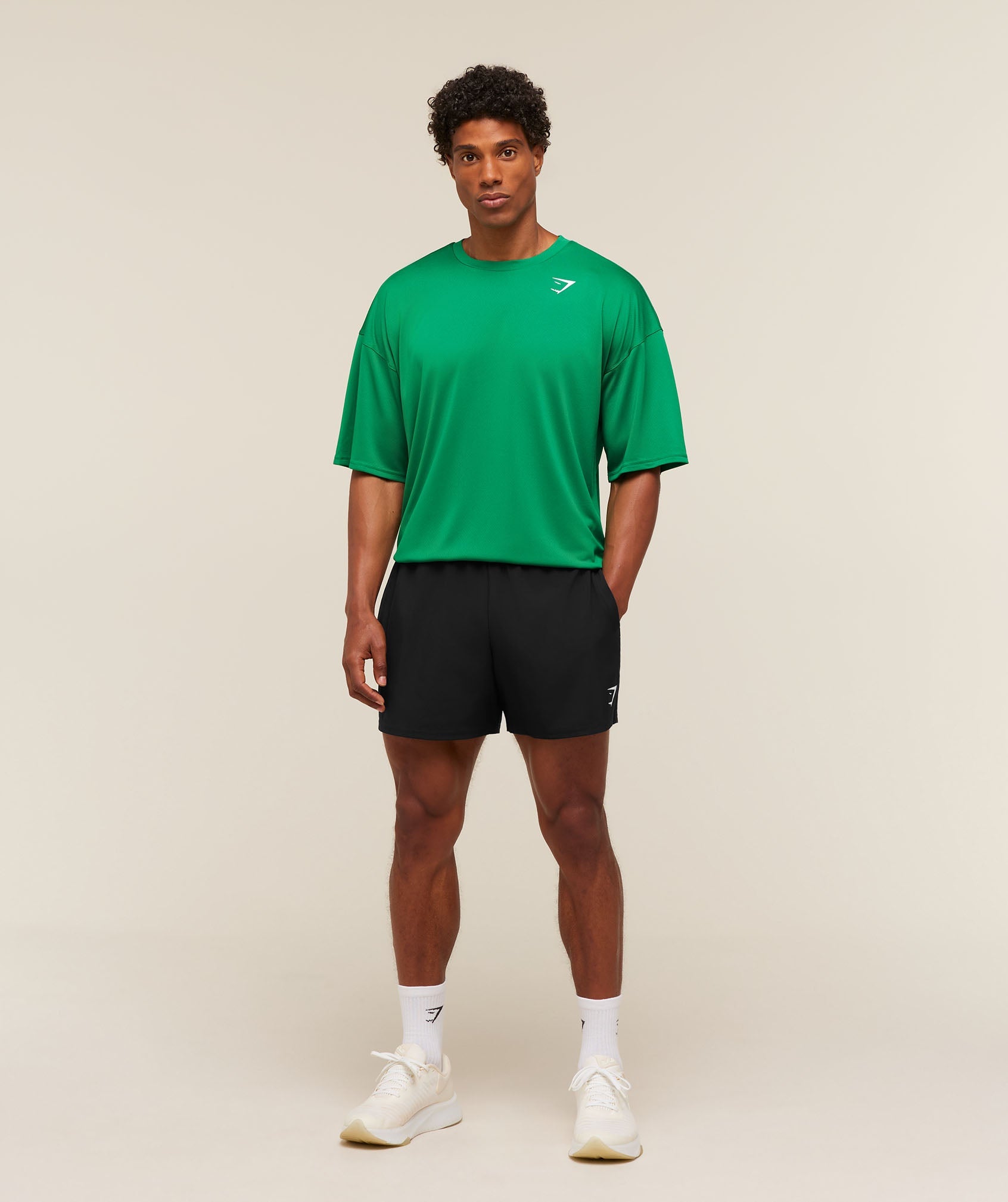 Gymshark Arrival Oversized T-Shirt 'Track Green'