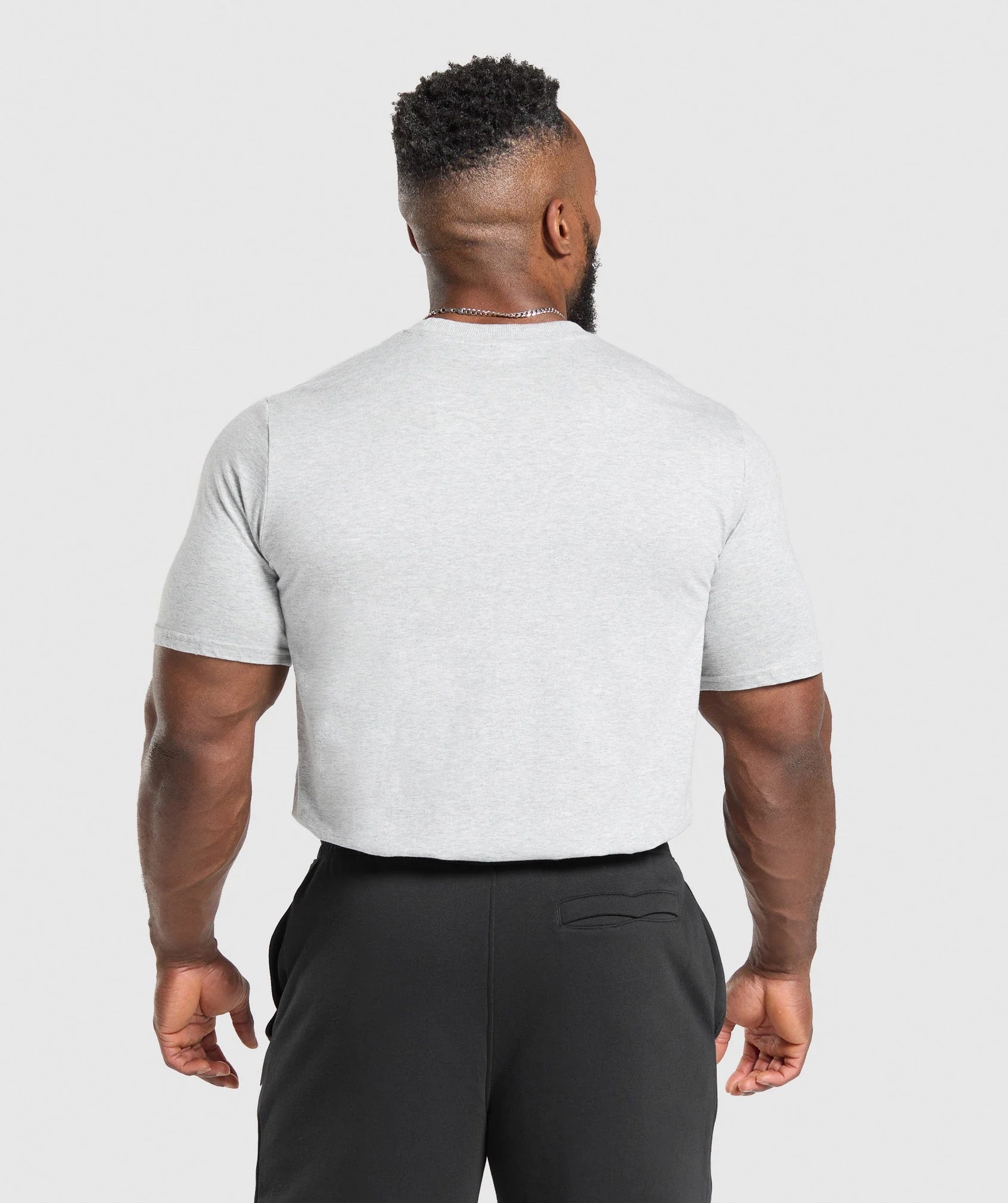 Gymshark T-Shirt 2 Pack 'Black/Light Grey Marl'
