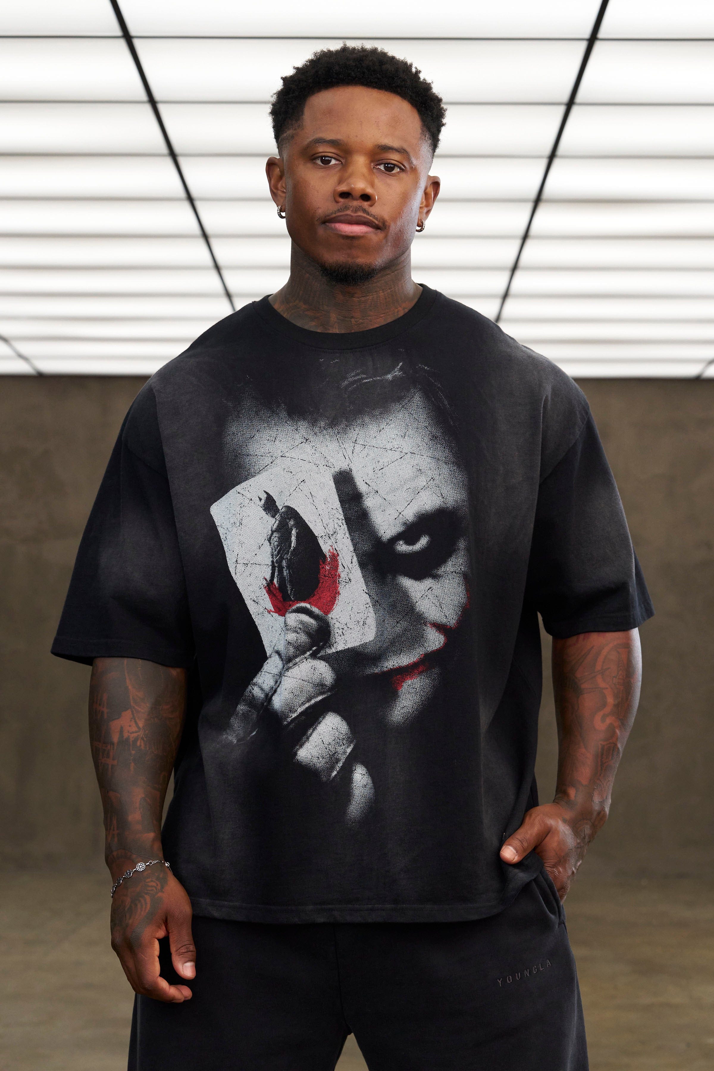YoungLA 4254 - Batman Shadow Tees 'Joker F'