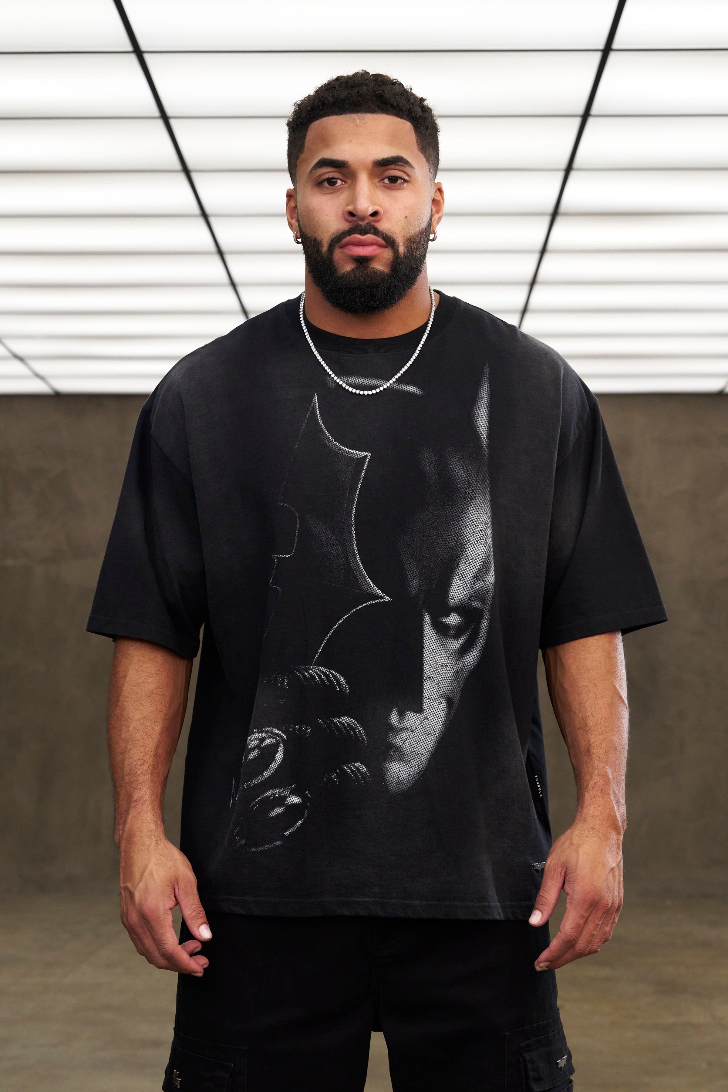 YoungLA 4254 - Batman Shadow Tees 'Batman F'