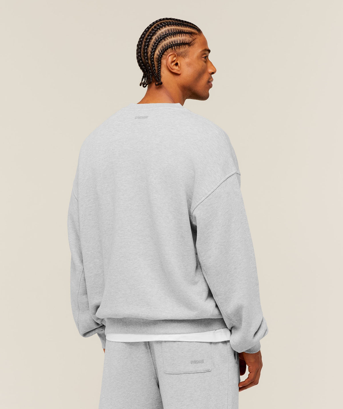 Gymshark GSLC Henley Sweat 'Bros Soft Grey Marl'