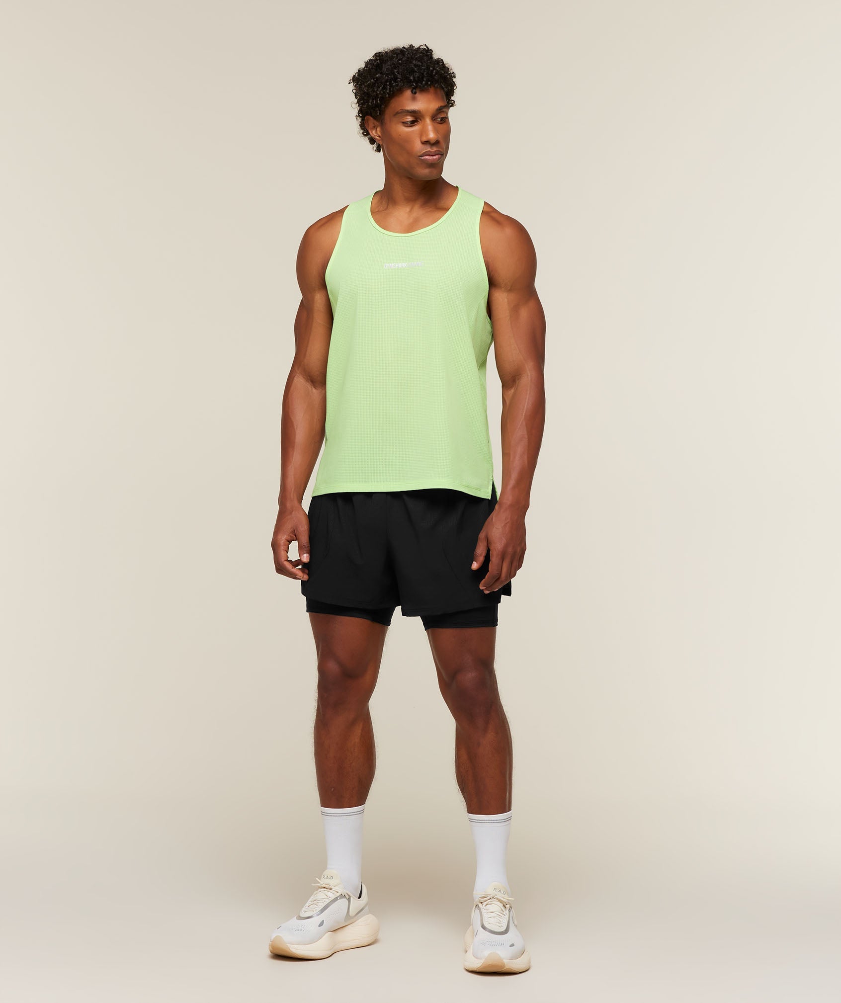 Gymshark Running Tank 'Pace Green'