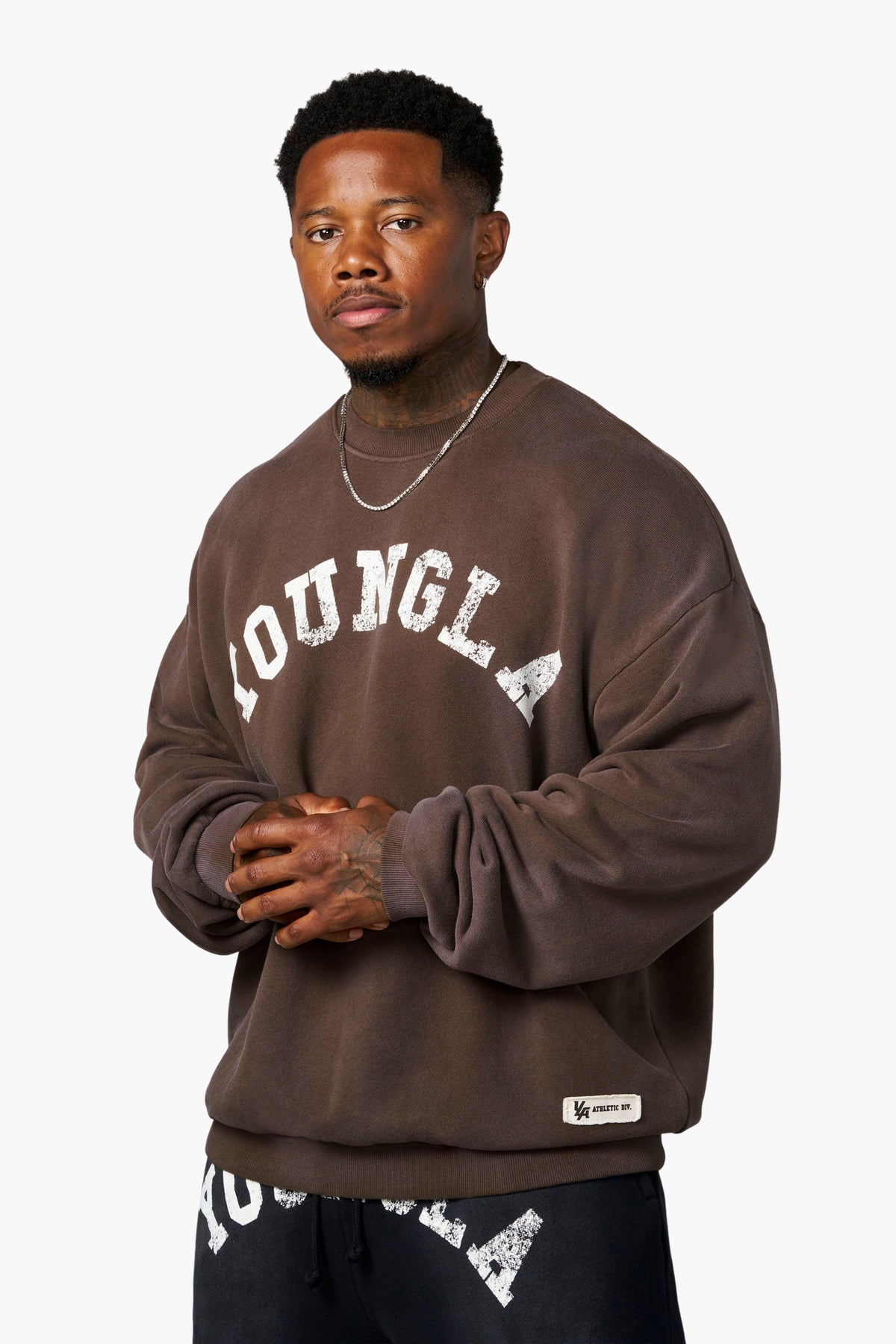 YoungLA 5261 - Arc Collection - Crewnecks 'Brown Wash'