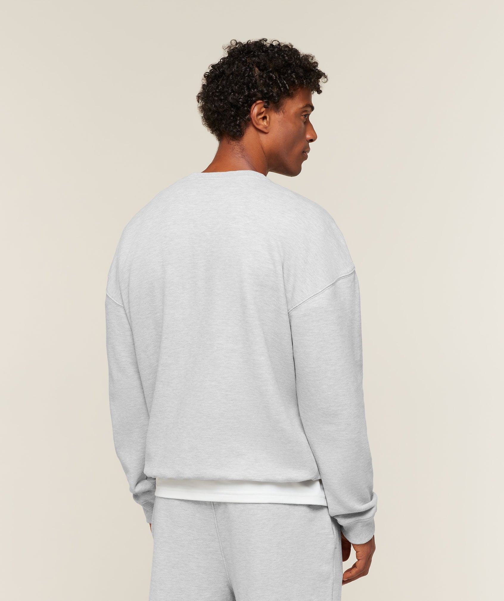 Gymshark Campus Crest Sweatshirt 'Bros Soft Grey Marl'