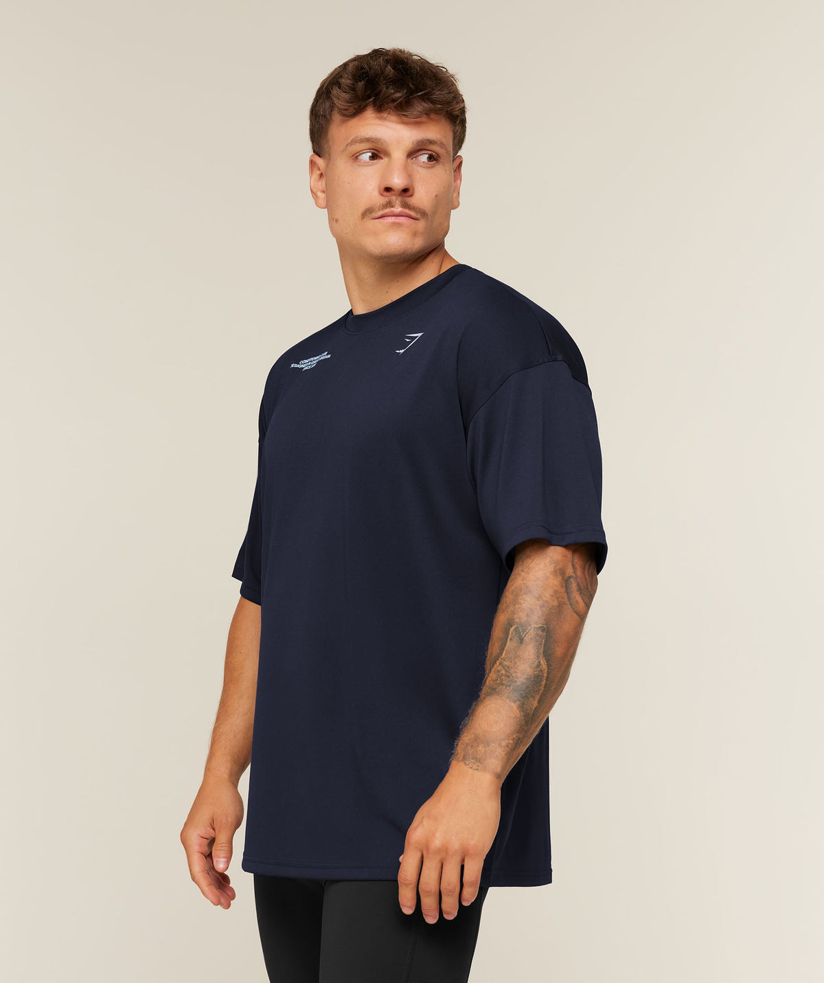 Gymshark Conditioning Club Oversized T-Shirt 'Heavy Blue Tranquil Blue'