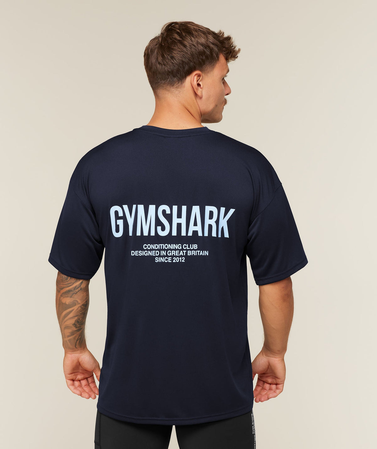 Gymshark Conditioning Club Oversized T-Shirt 'Heavy Blue Tranquil Blue'