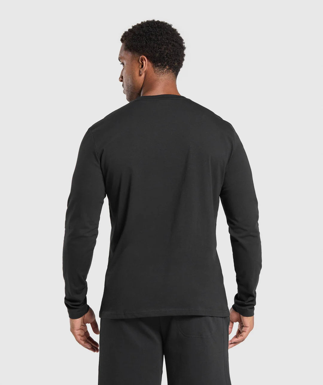 Gymshark Crest Long Sleeve T-Shirt 'Black'