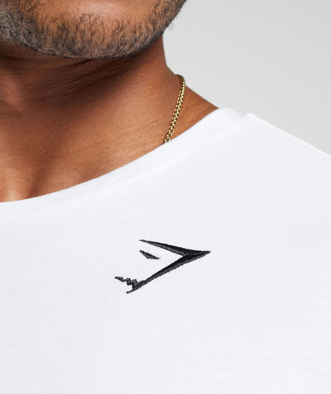 Gymshark Crest Long Sleeve T-Shirt 'White'