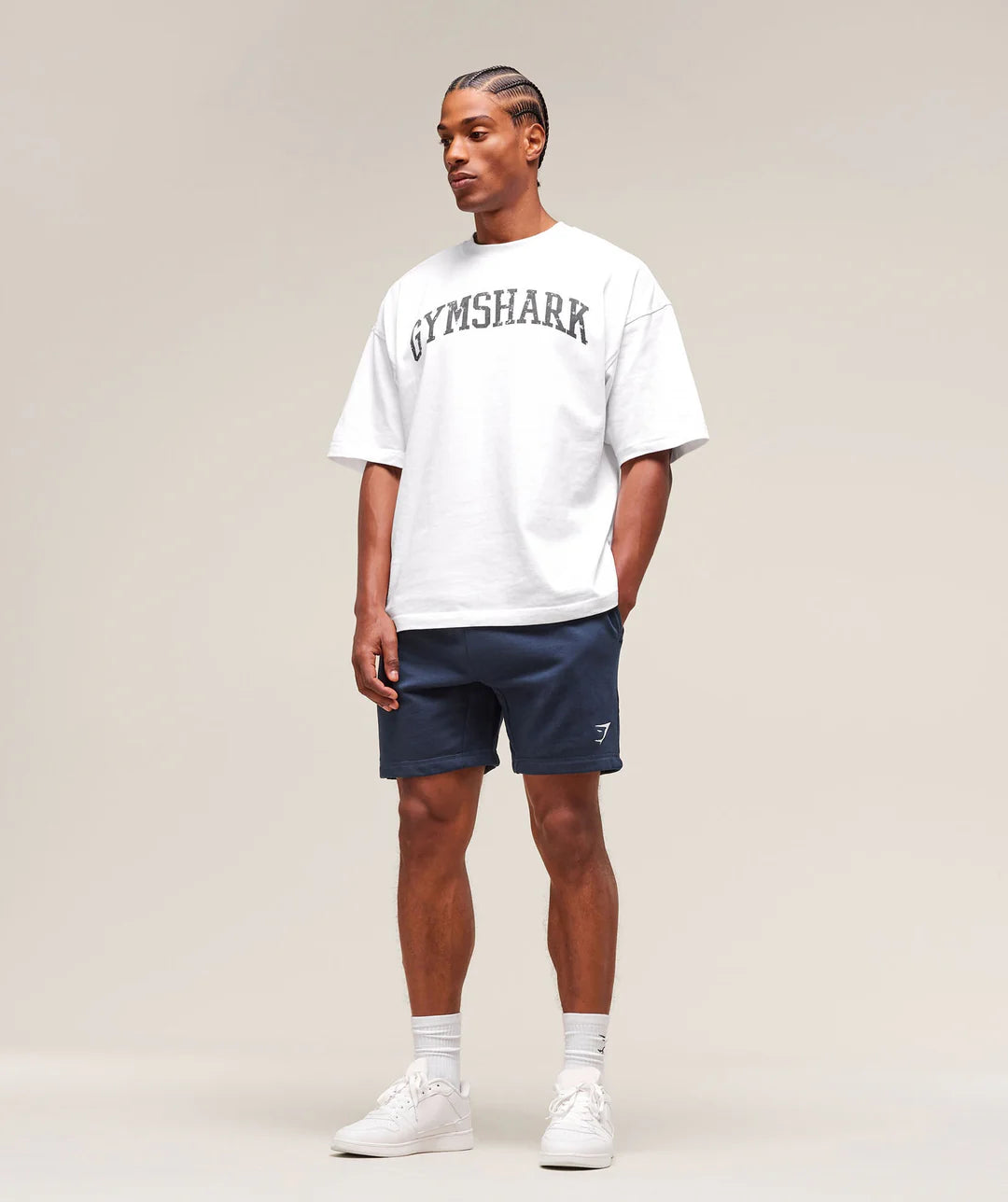 Gymshark Crest Shorts 'Navy'