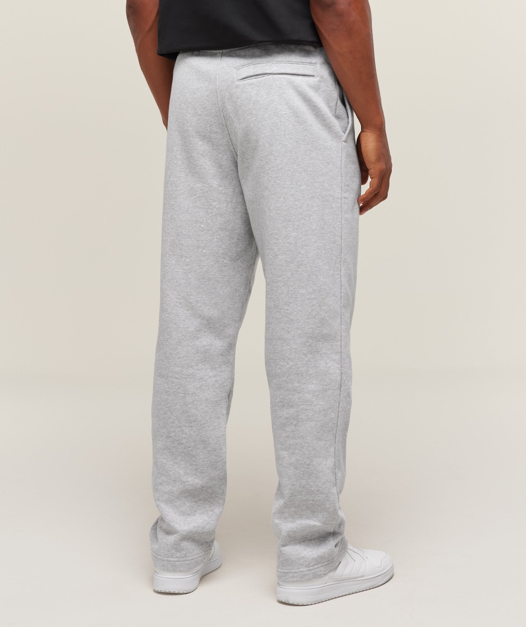 Gymshark Crest Straight Leg Joggers 'Light Grey Marl'