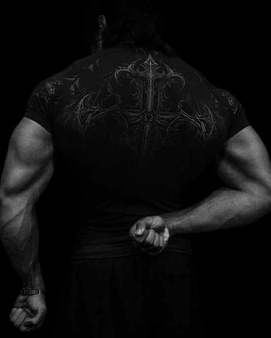 Breathe Divinity Void Tech™ Fallen Knight Short Sleeve Compression [DARKNESS]