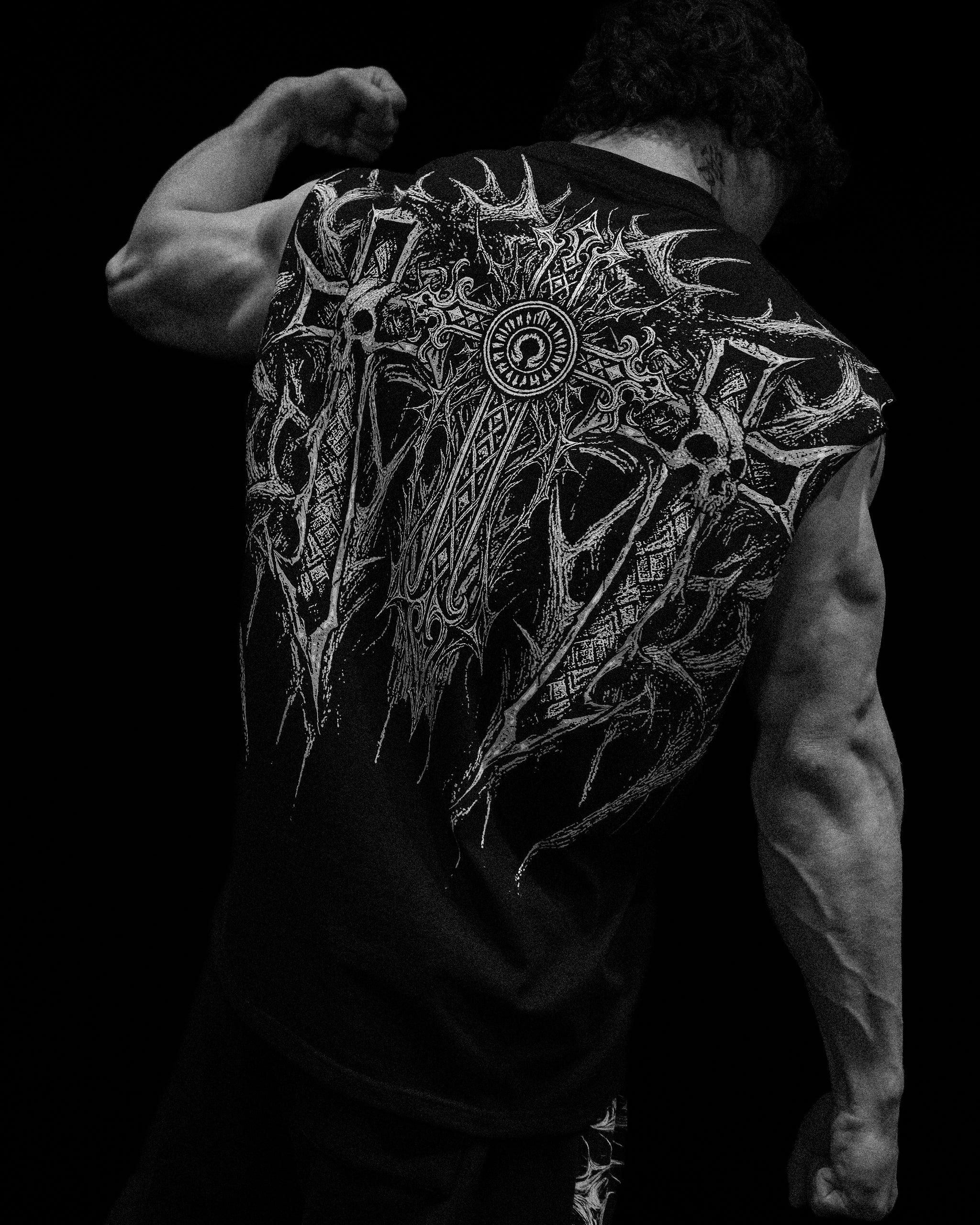 Breathe Divinity Heaven's Gate Cut-off Tee [VOID BLACK]