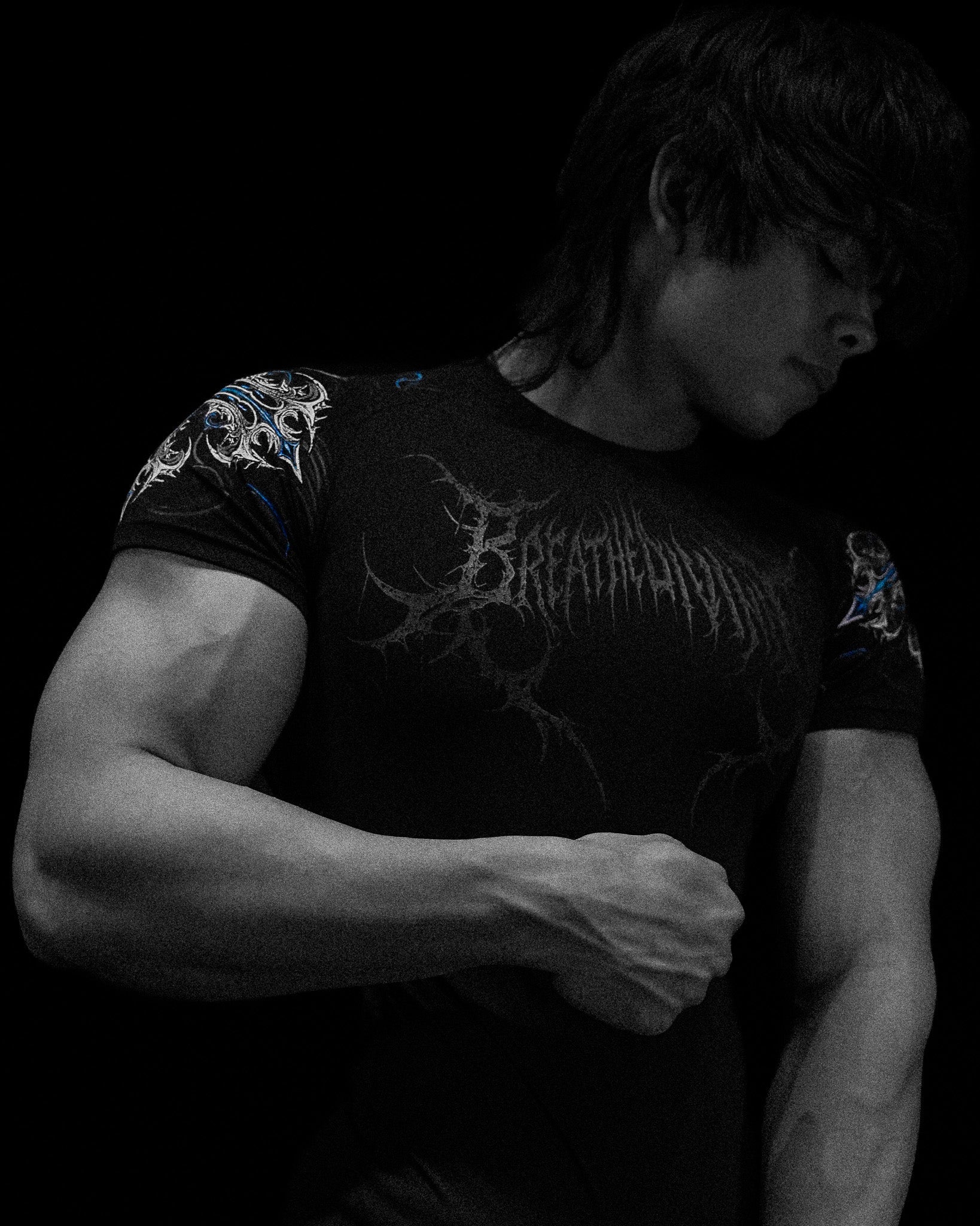 Breathe Divinity Void Tech™ Fallen Knight Short Sleeve Compression [AQUA]