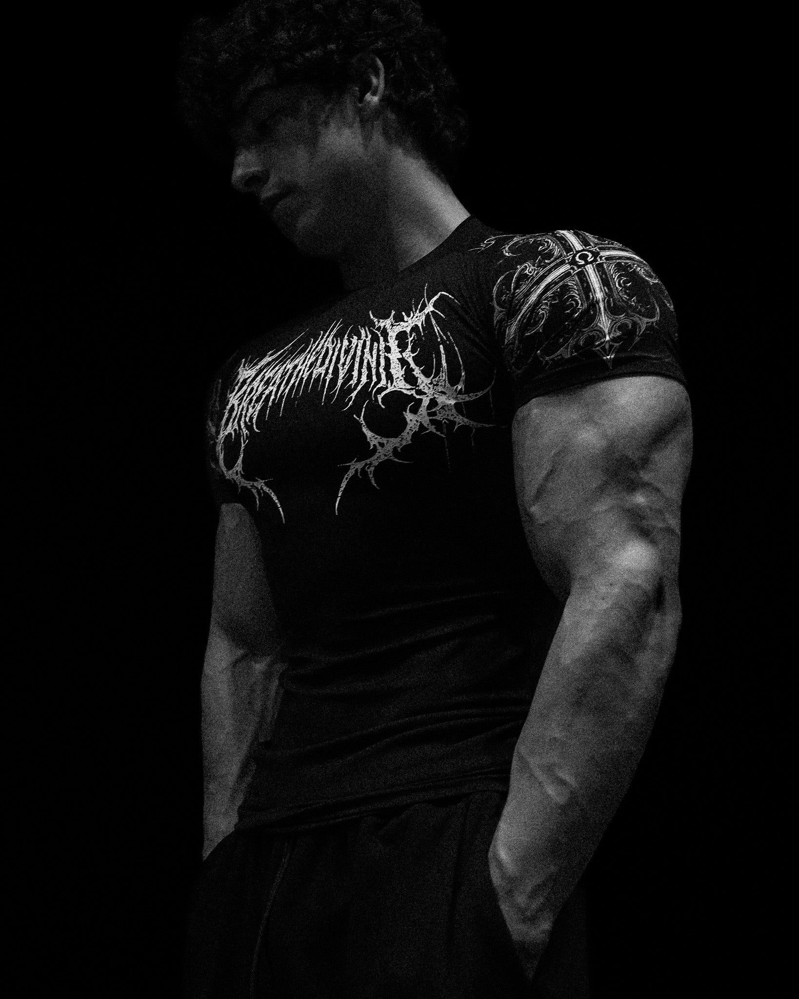 Breathe Divinity Void Tech™ Fallen Knight Short Sleeve Compression [VOID BLACK]
