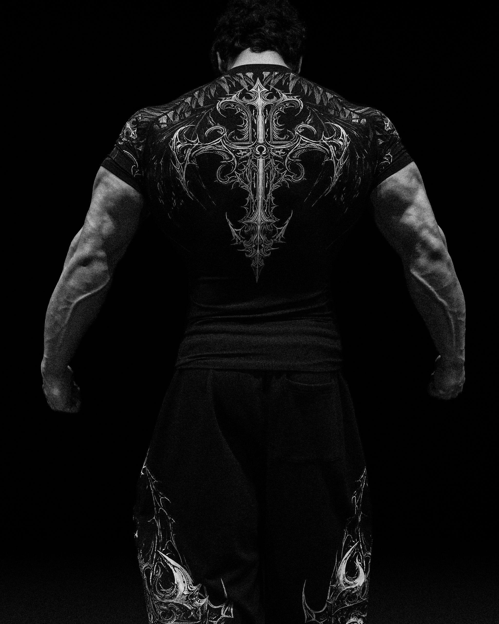 Breathe Divinity Void Tech™ Fallen Knight Short Sleeve Compression [VOID BLACK]