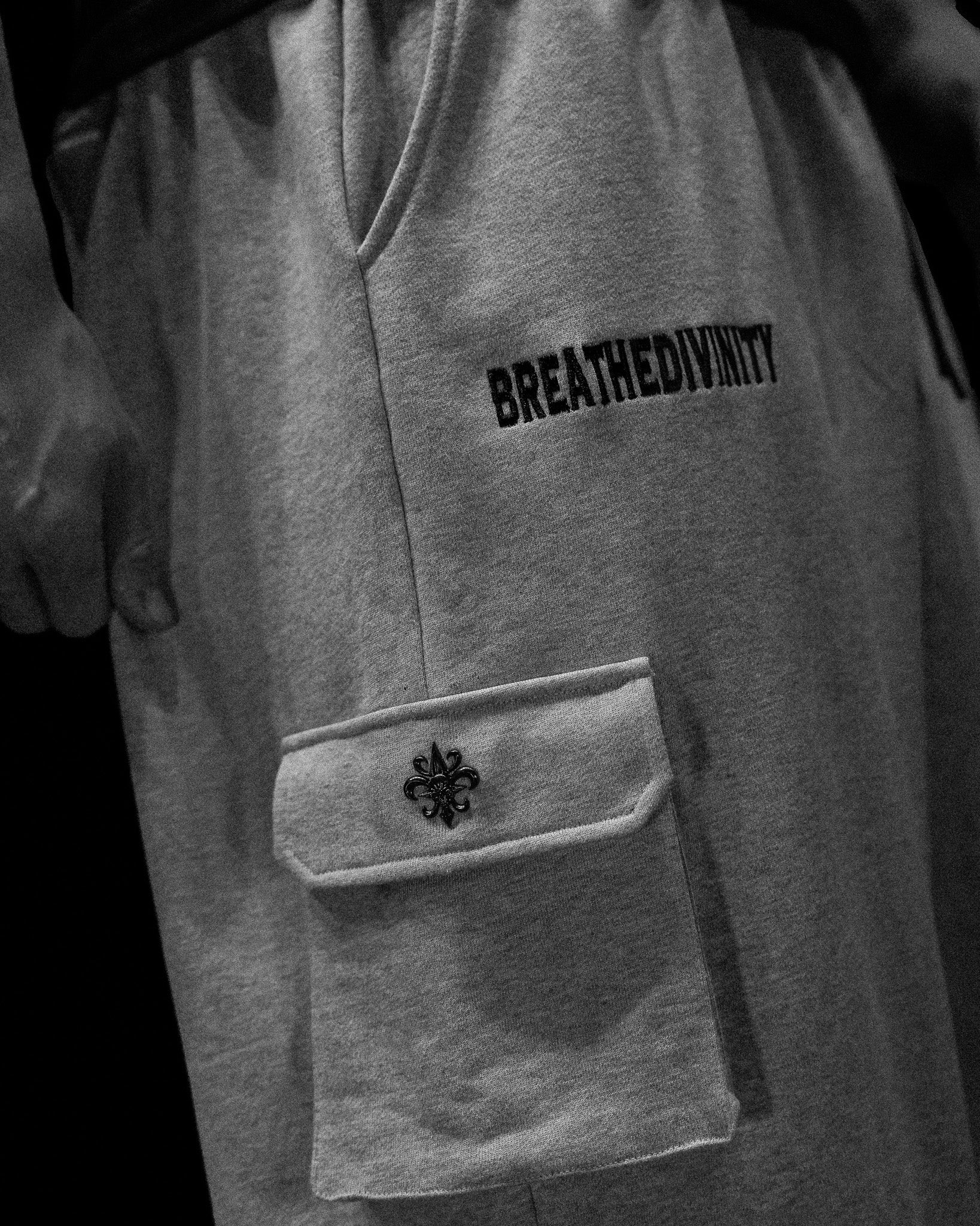 Breathe Divinity 937 Uncuffed Luxury Cargos [HEATHER GREY]