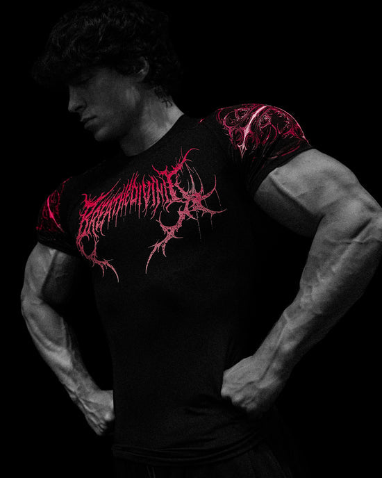 Breathe Divinity Void Tech™ Fallen Knight Short Sleeve Compression [RUBY]