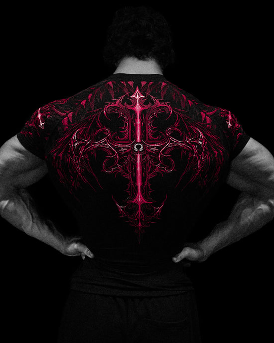 Breathe Divinity Void Tech™ Fallen Knight Short Sleeve Compression [RUBY]