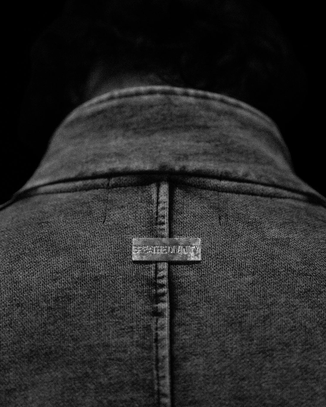 Breathe Divinity Deconstructed Oversized Cut & Sew Panel Full Zip Jacket [VINTAGE]