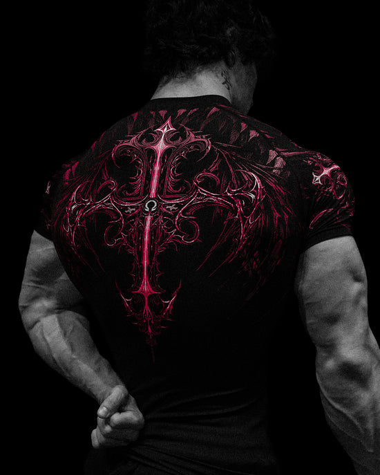 Breathe Divinity Void Tech™ Fallen Knight Short Sleeve Compression [RUBY]