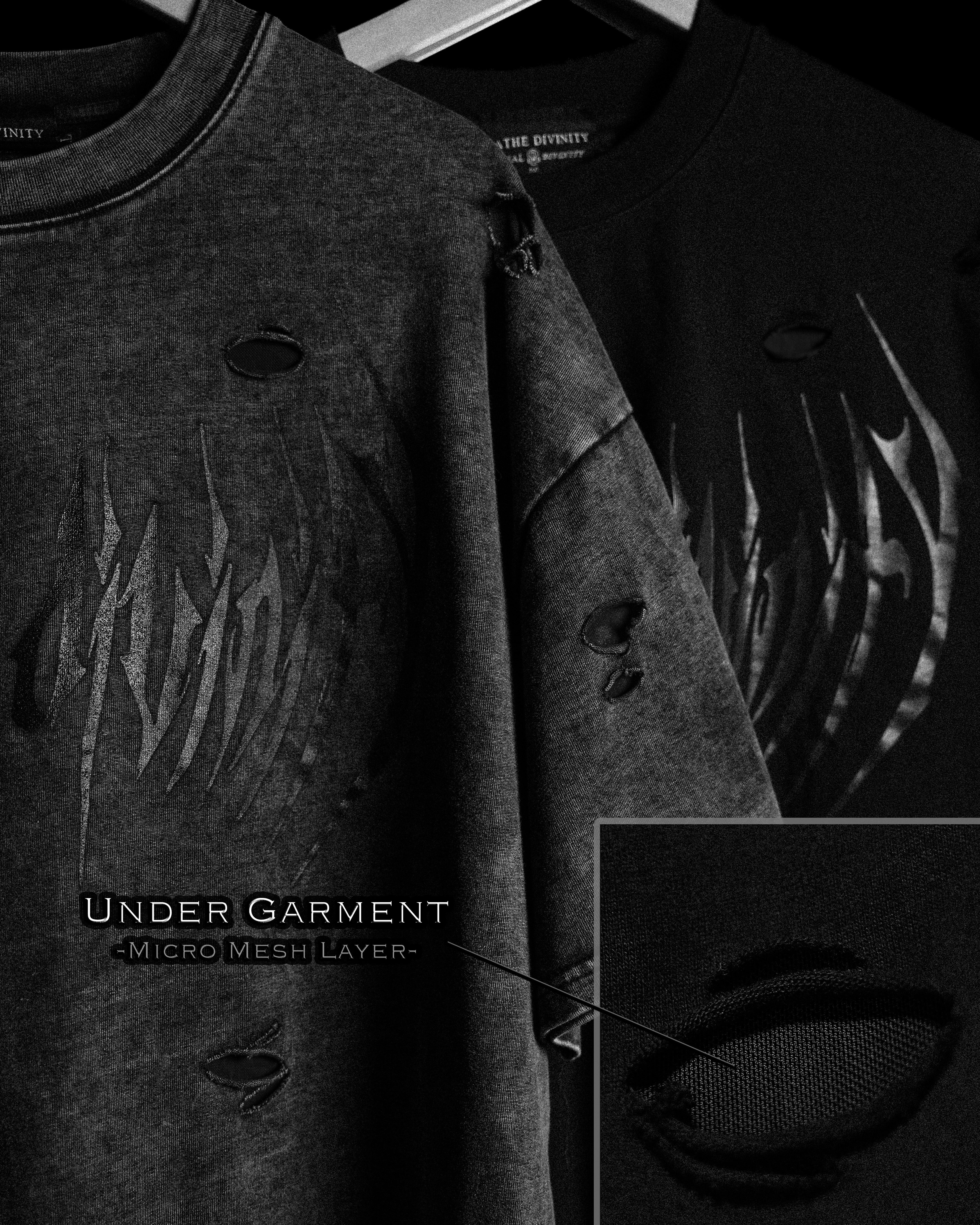 Breathe Divinity Destroyed Oversized T-shirt [DARKNESS]