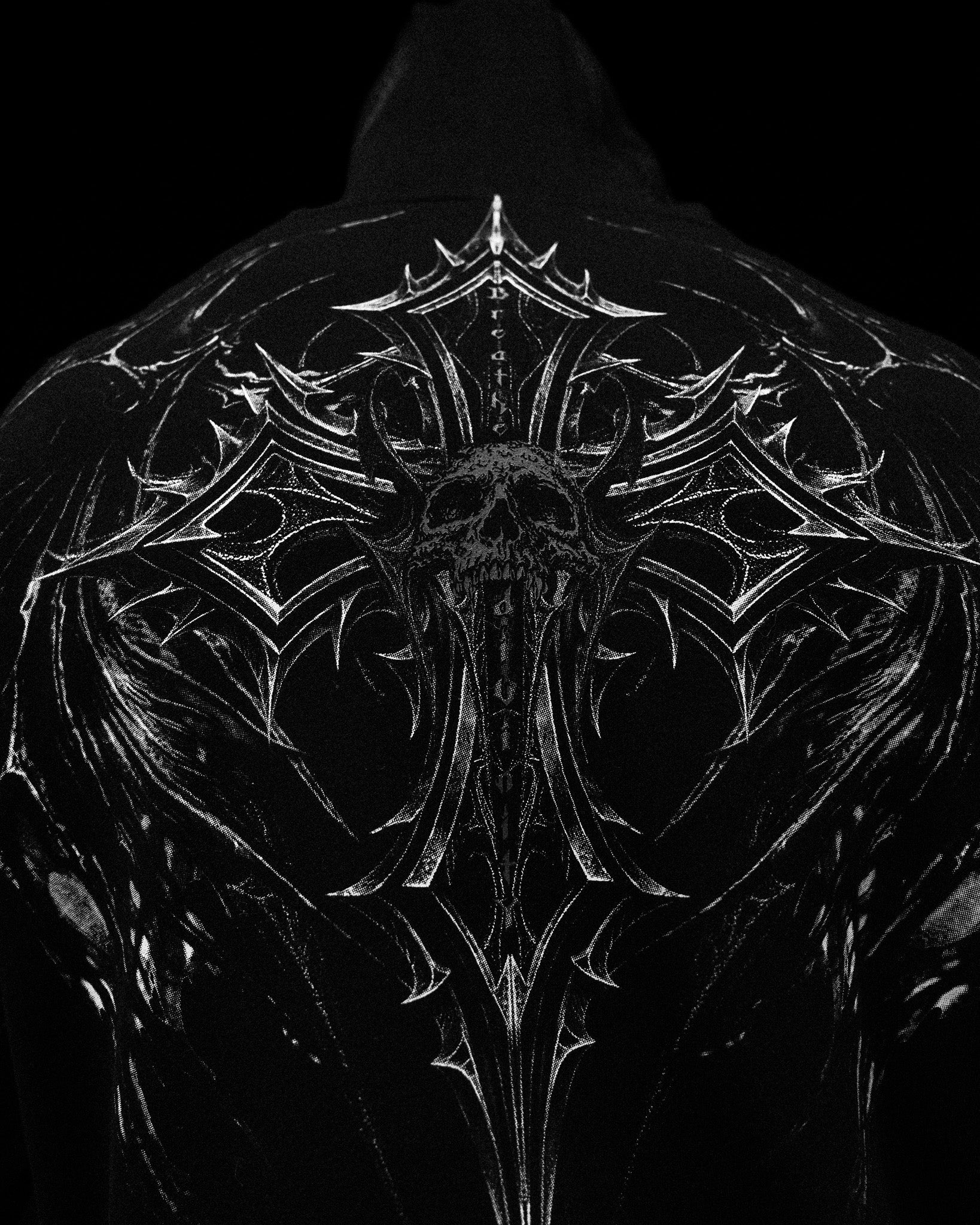 Breathe Divinity Nightfall Oversized Pullover Hoodie [VOID BLACK]
