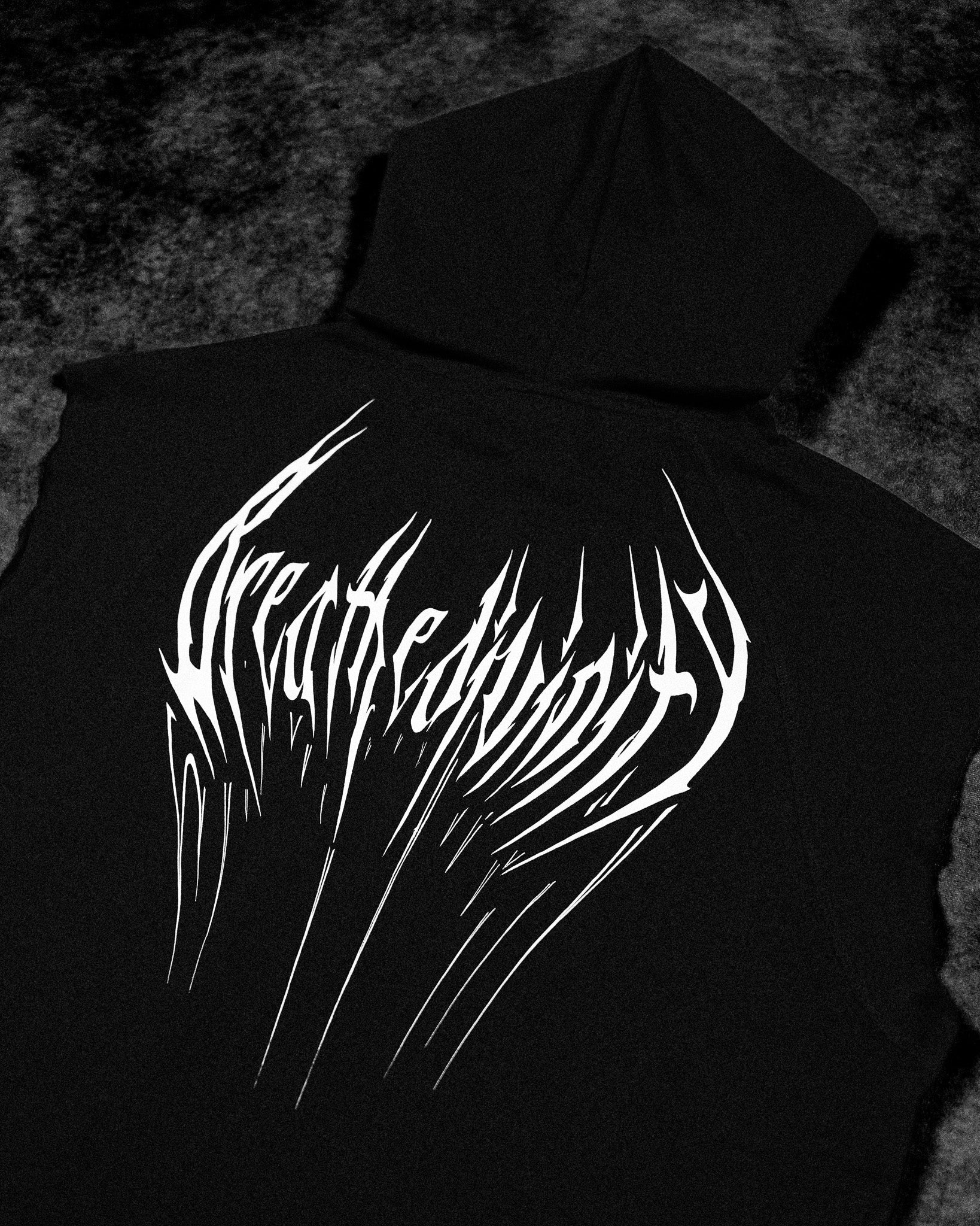 Breathe Divinity Venom Cutoff Zip-up Hoodie [VOID BLACK]