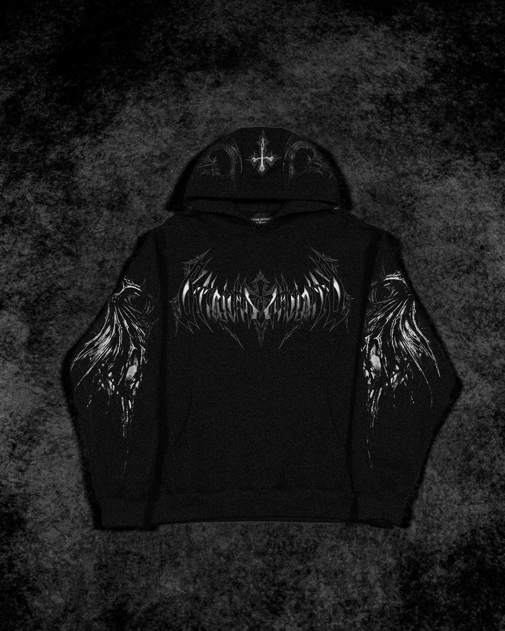 Breathe Divinity Nightfall Oversized Pullover Hoodie [VOID BLACK]