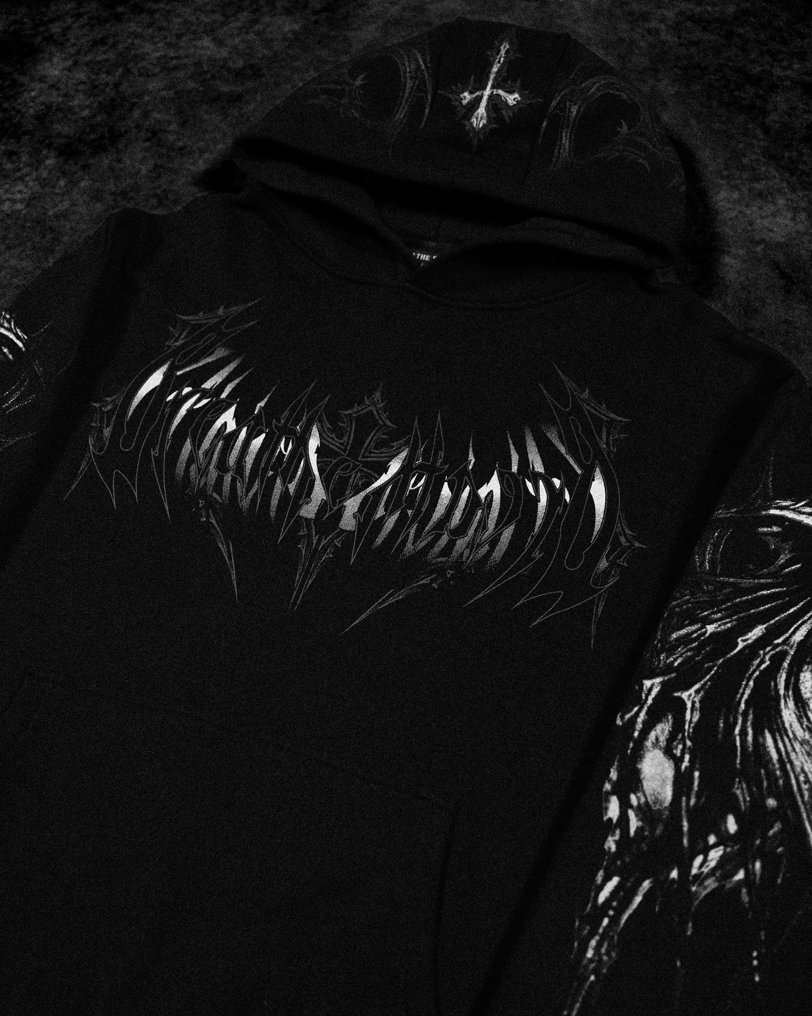 Breathe Divinity Nightfall Oversized Pullover Hoodie [VOID BLACK]