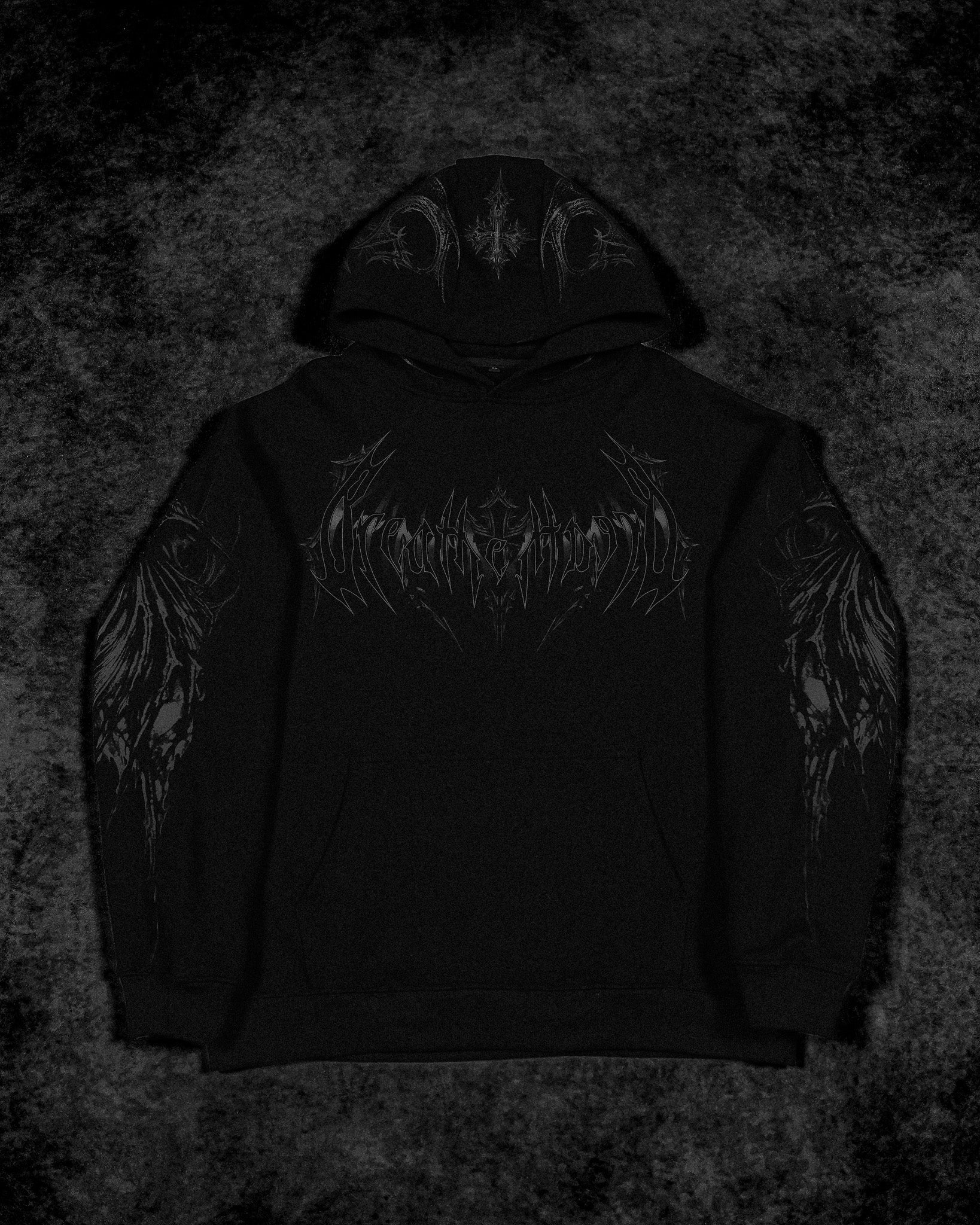 Breathe Divinity Nightfall Oversized Pullover Hoodie [DARKNESS]