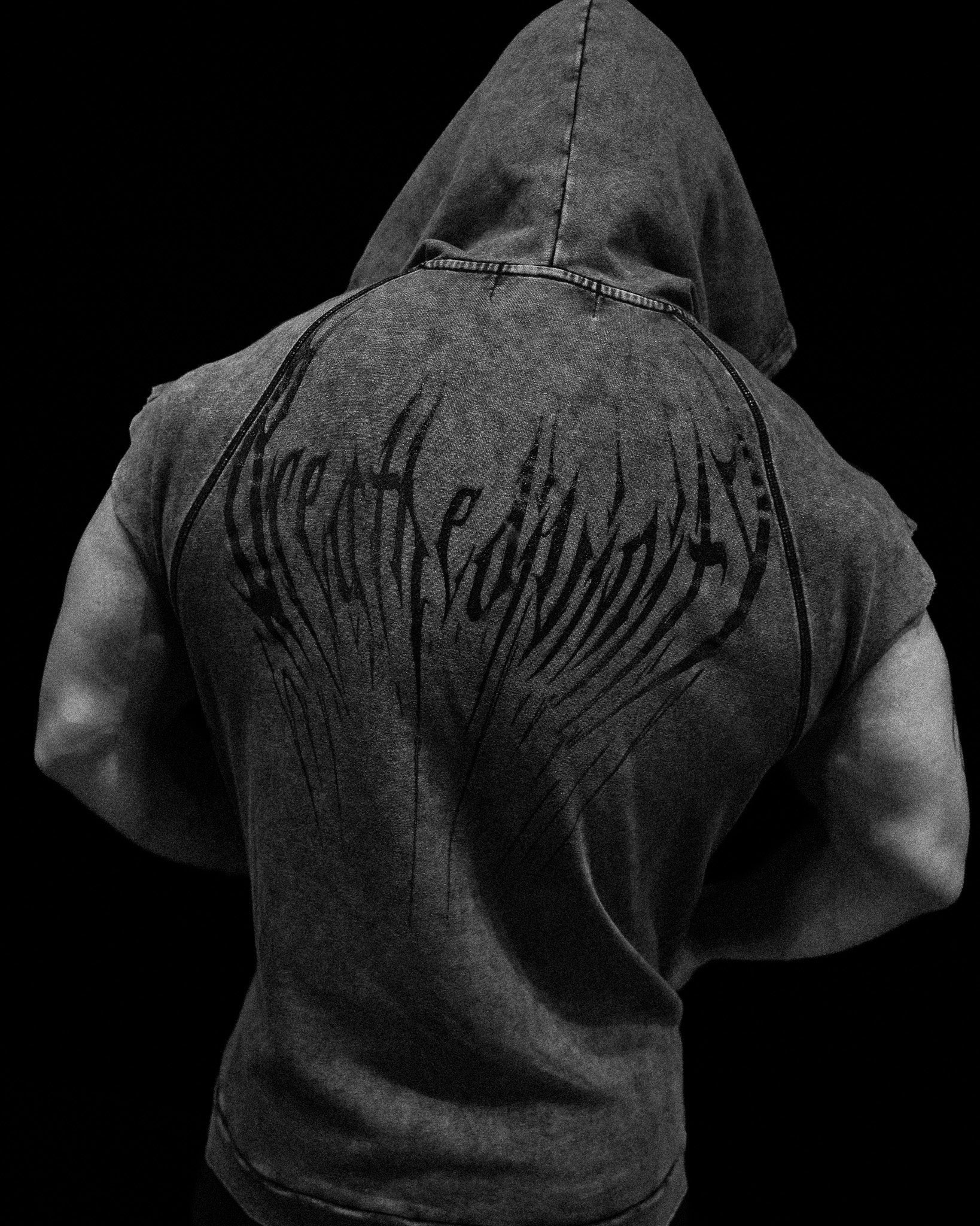 Breathe Divinity Venom Cutoff Zip-up Hoodie [VINTAGE]