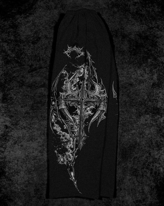 Breathe Divinity Executioner Banana Shape Uncuffed Sweatpants [VOID BLACK]