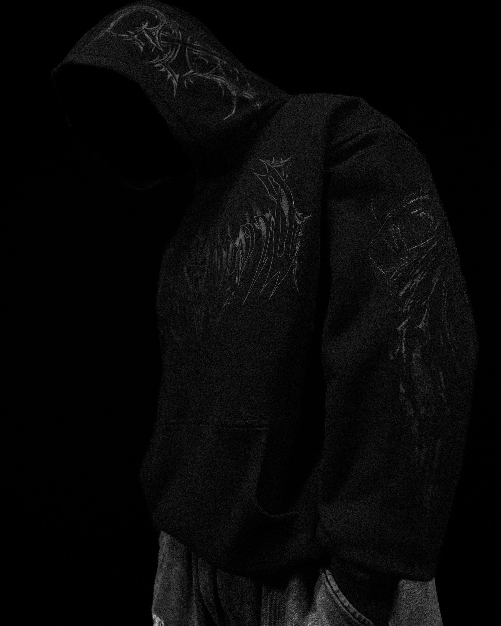 Breathe Divinity Nightfall Oversized Pullover Hoodie [DARKNESS]