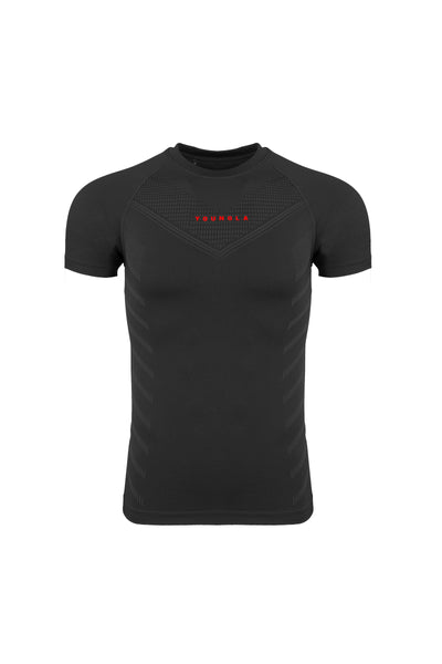 Young La 465 Superhero Compression Tees 'Black'