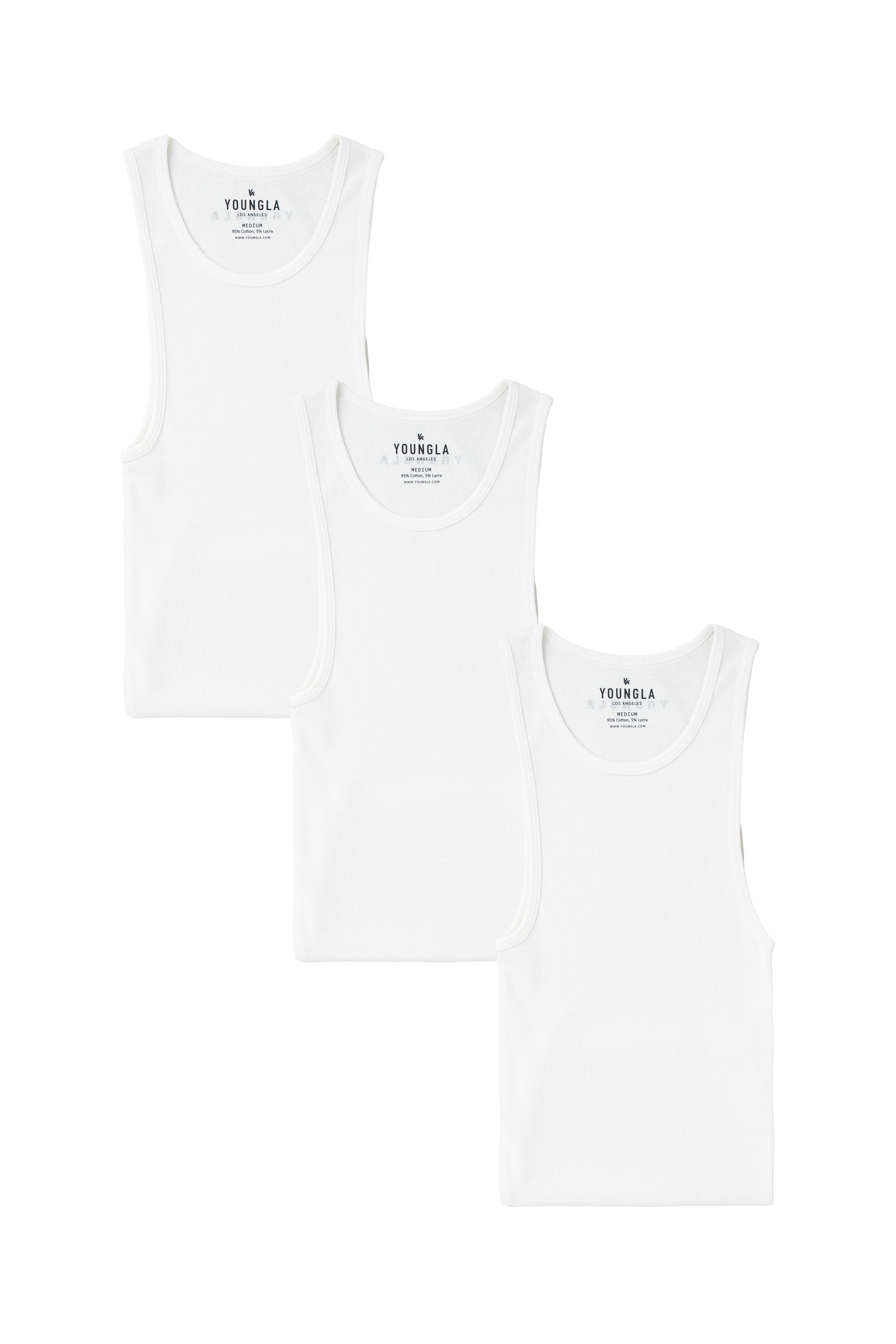 YoungLA 340 Wife Lovers - 3 Pack 'All White Pack'