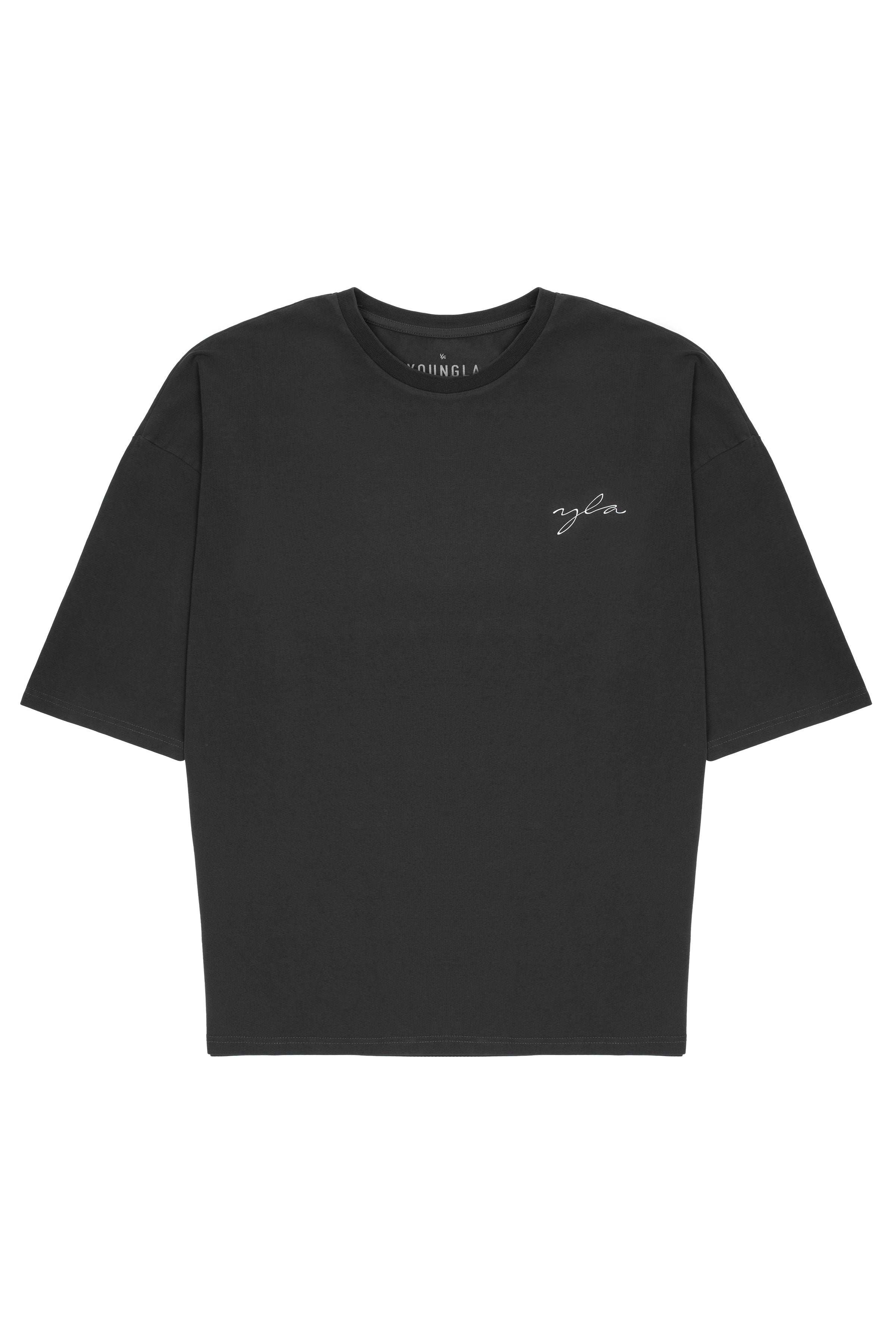 YoungLA 464 Skyline Super Sized Tees 'Black Wash'