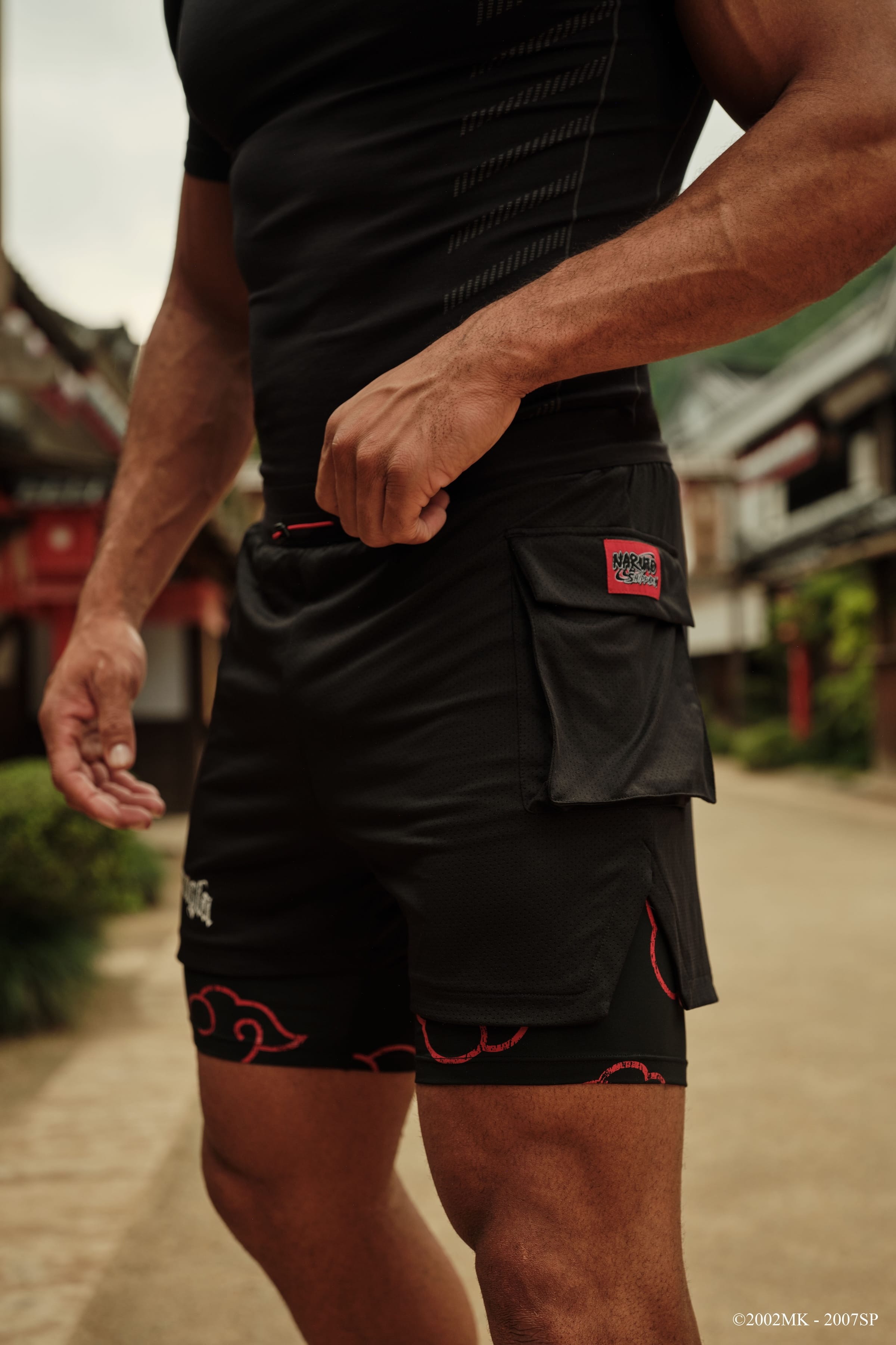 YoungLa 1094 - Naruto Compression Shorts 'Black'
