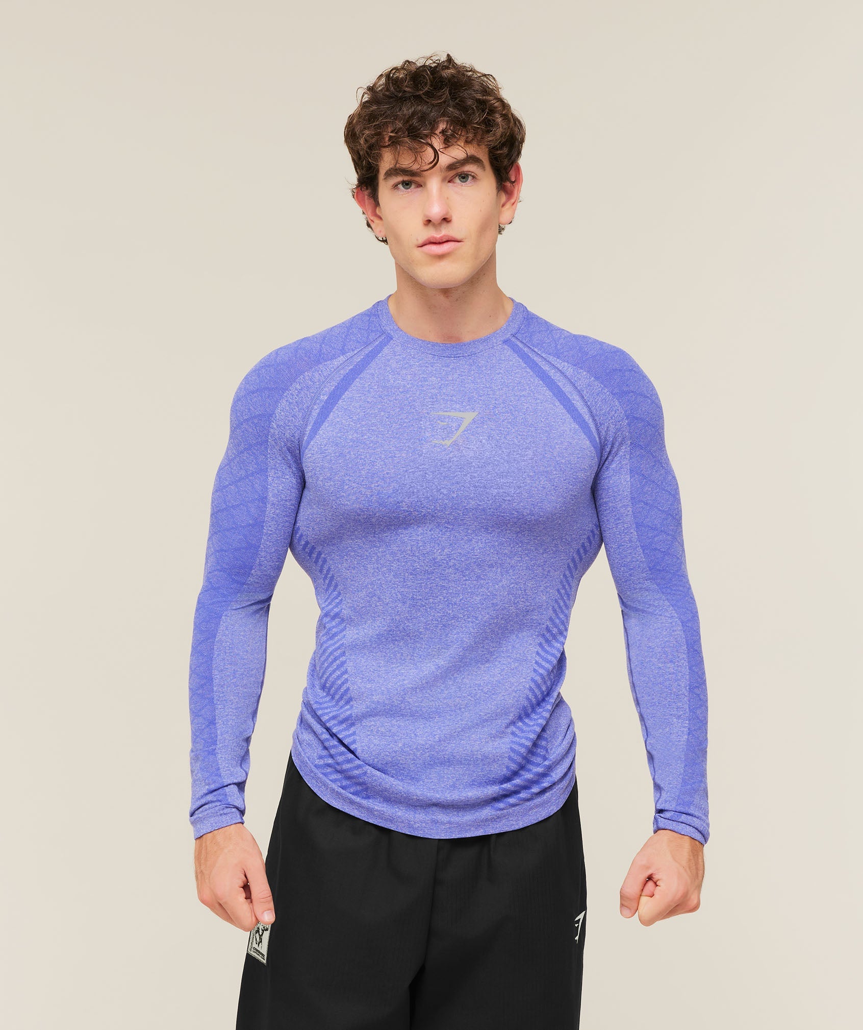 Gymshark Devant Seamless Long Sleeve T-Shirt 'Amethyst'