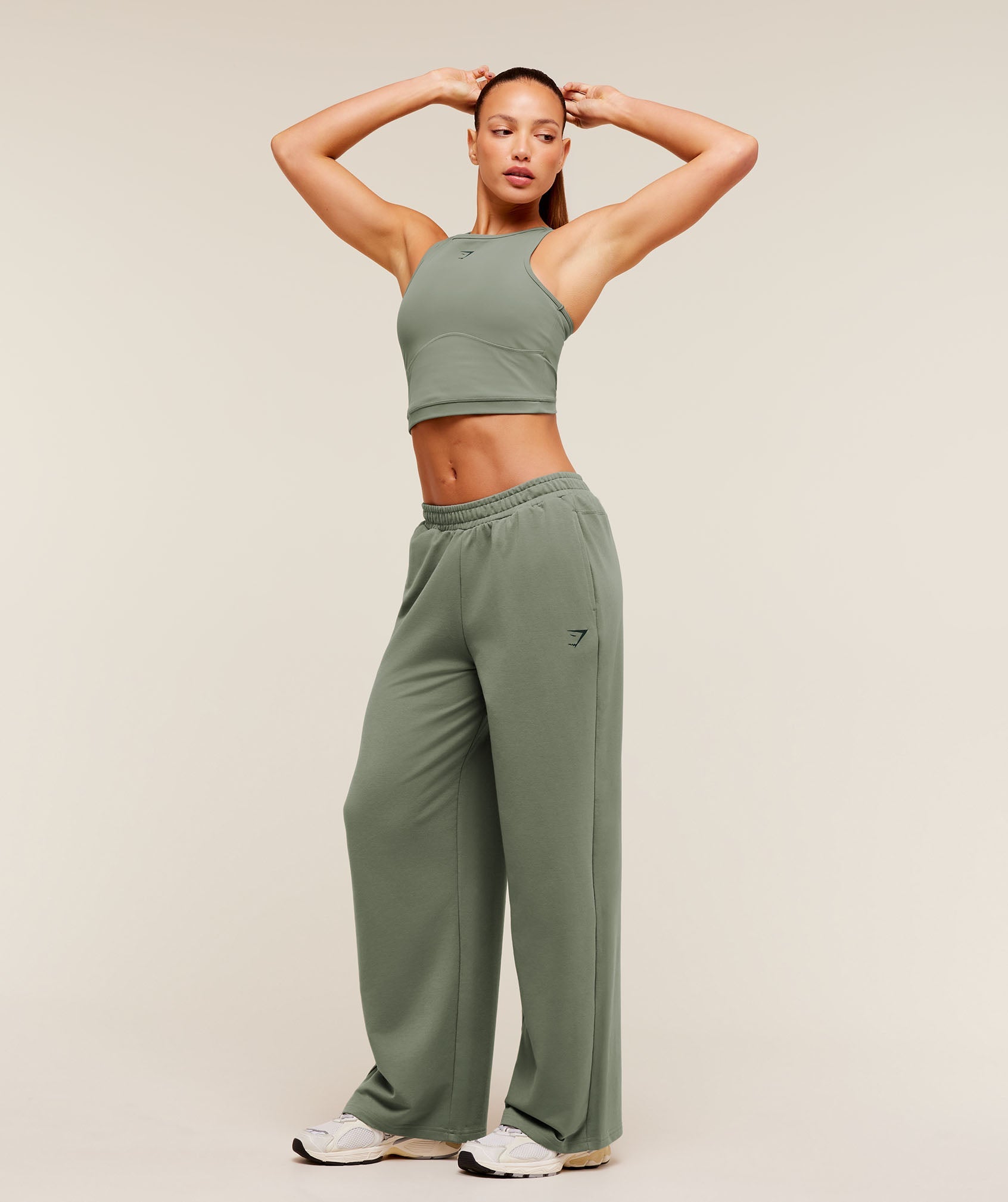 Gymshark Lifting Dipped Waistband Pants 'Unit Green'