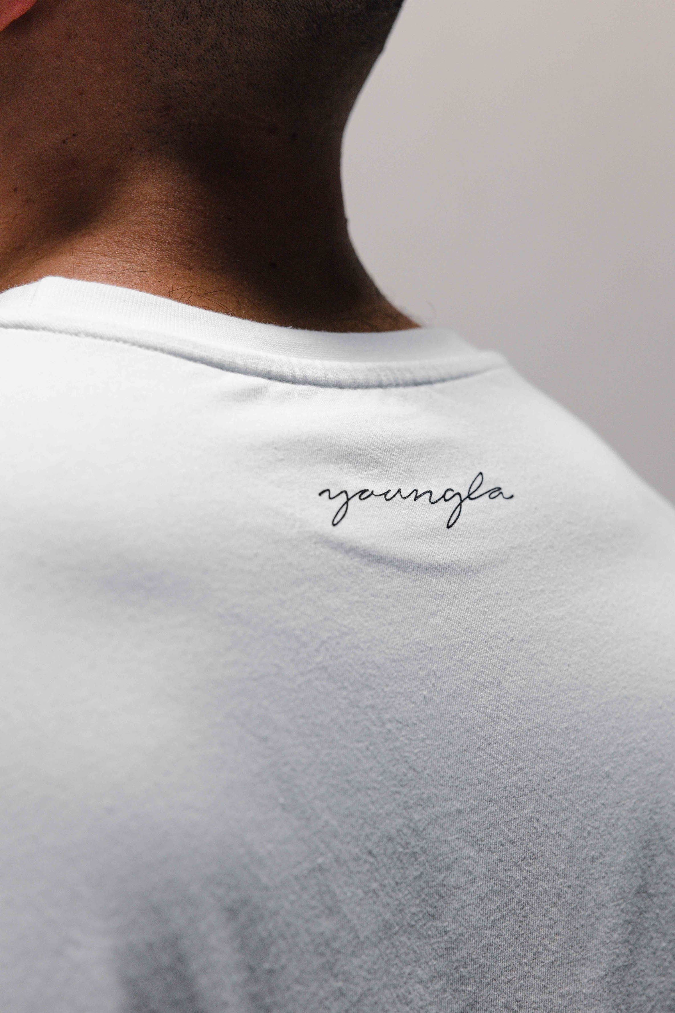 YoungLA 464 Skyline Super Sized Tees 'White Wash'