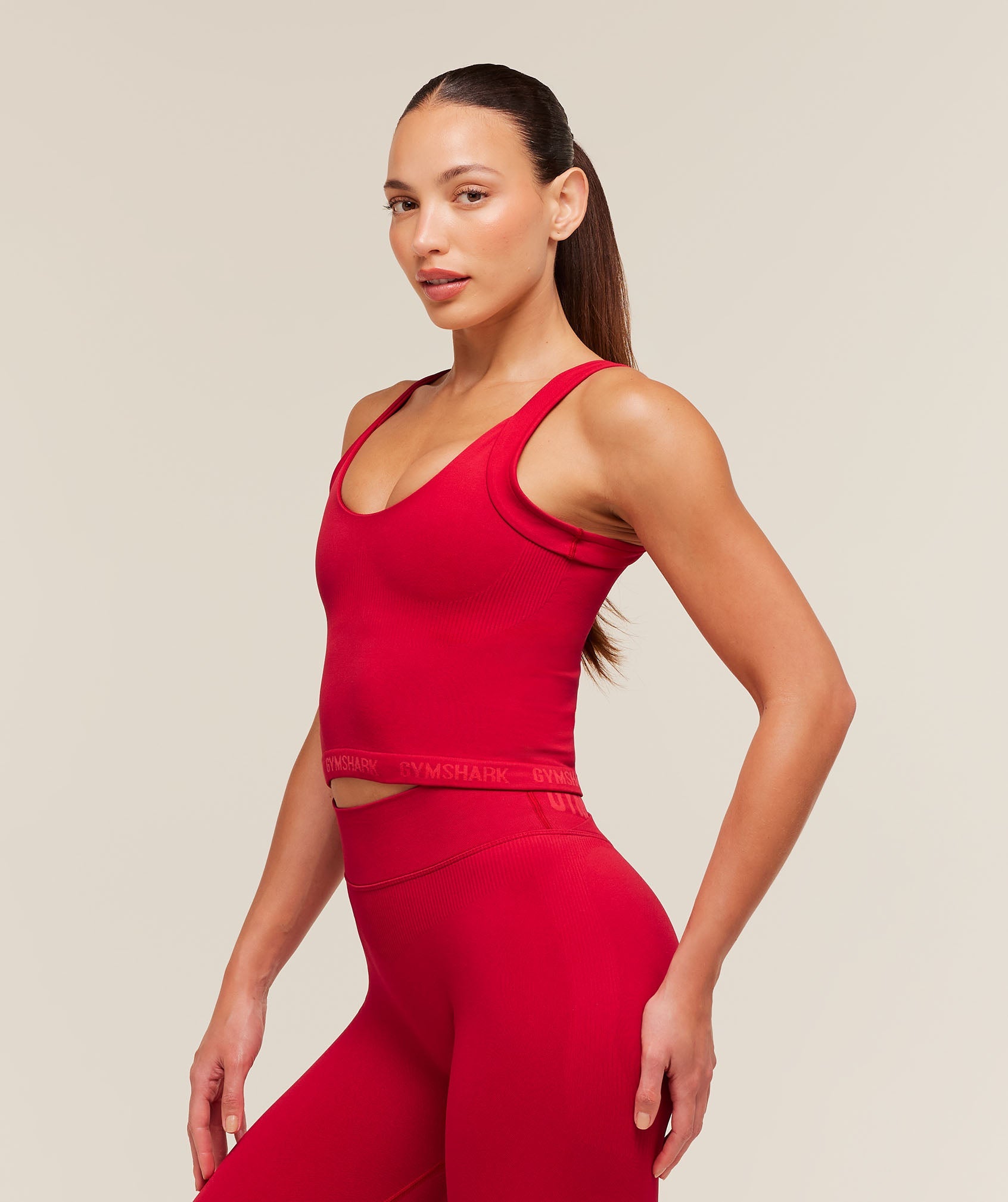 Gymshark Flex V4 Tank Top 'Carmine Red'
