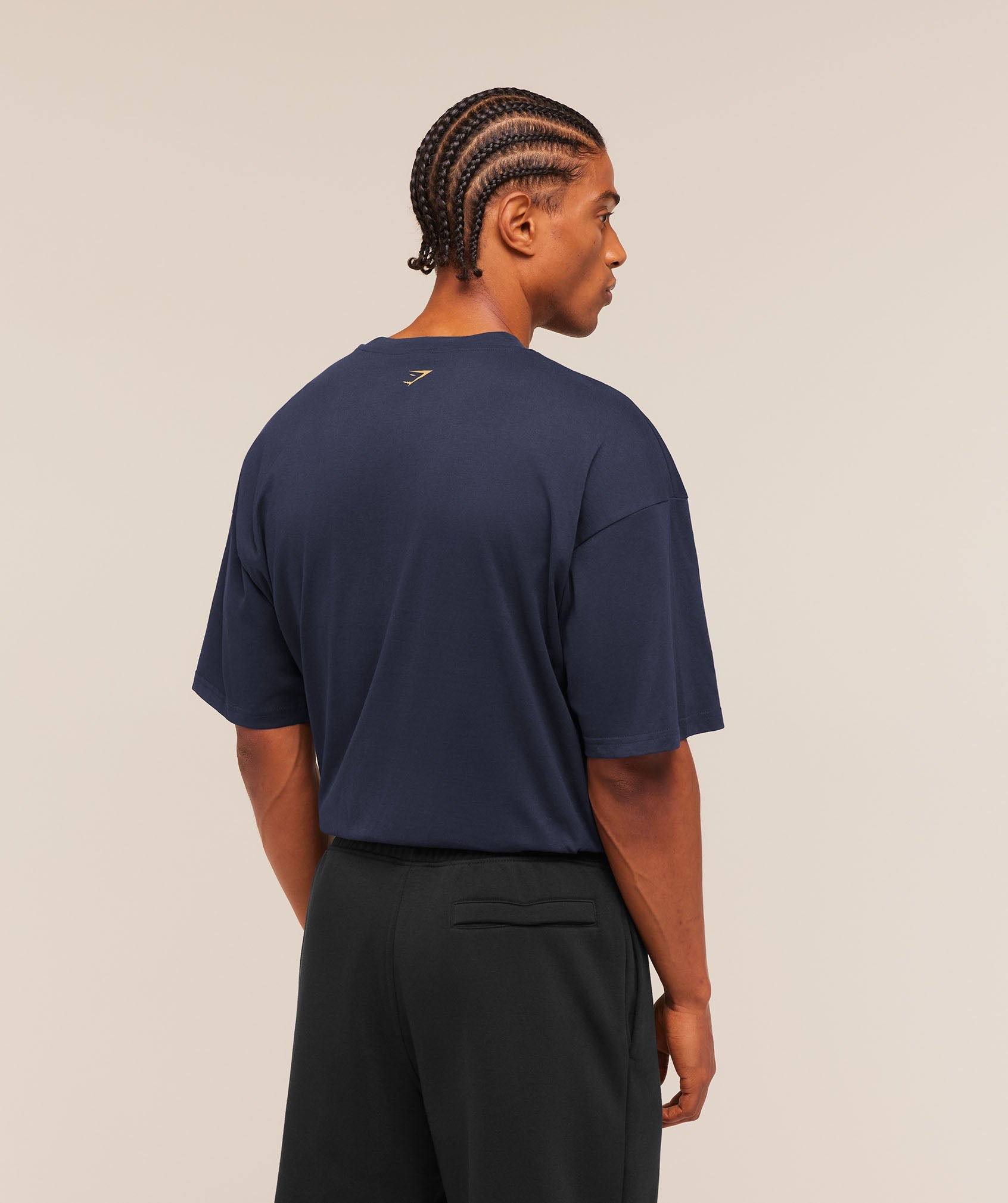 Gymshark Athletic Division Graphic T-Shirt 'Heavy Blue'