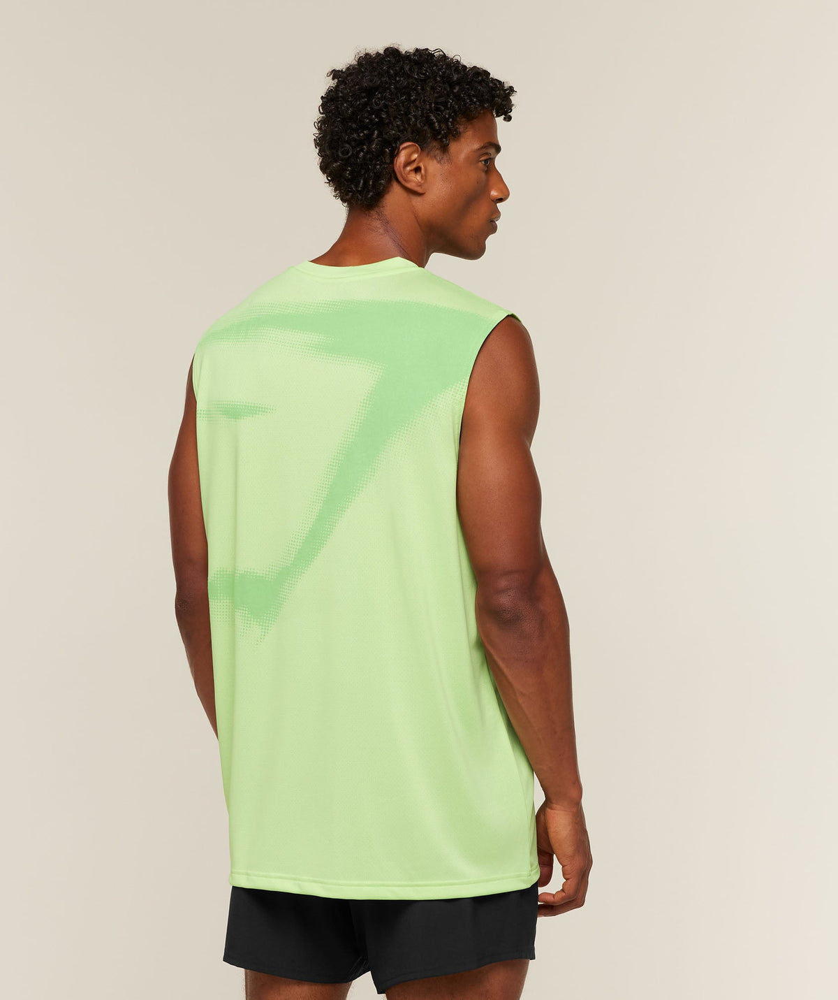 Gymshark Motion Blur Graphic Tank 'Pace Green'