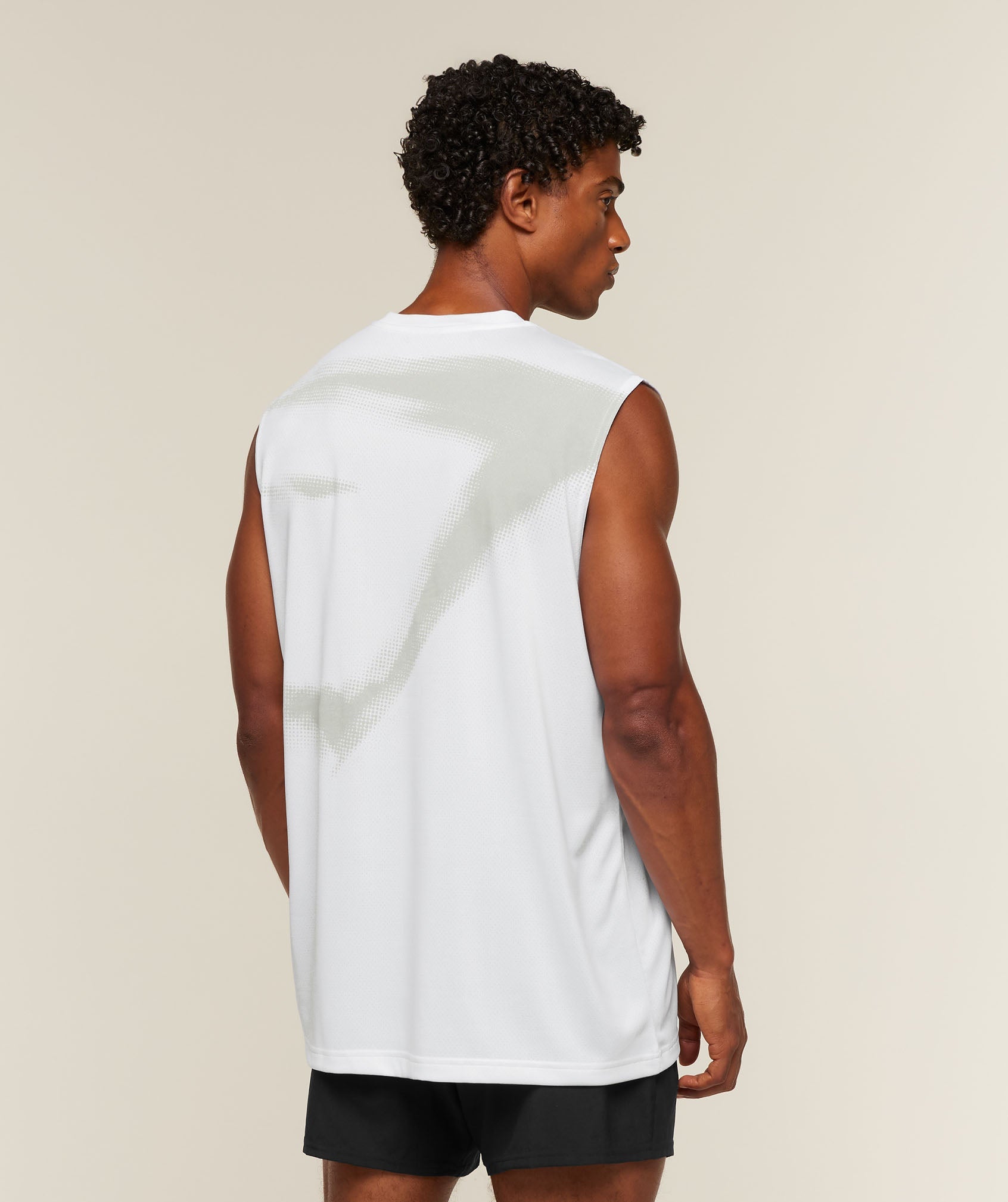 Gymshark Motion Blur Graphic Tank 'White'
