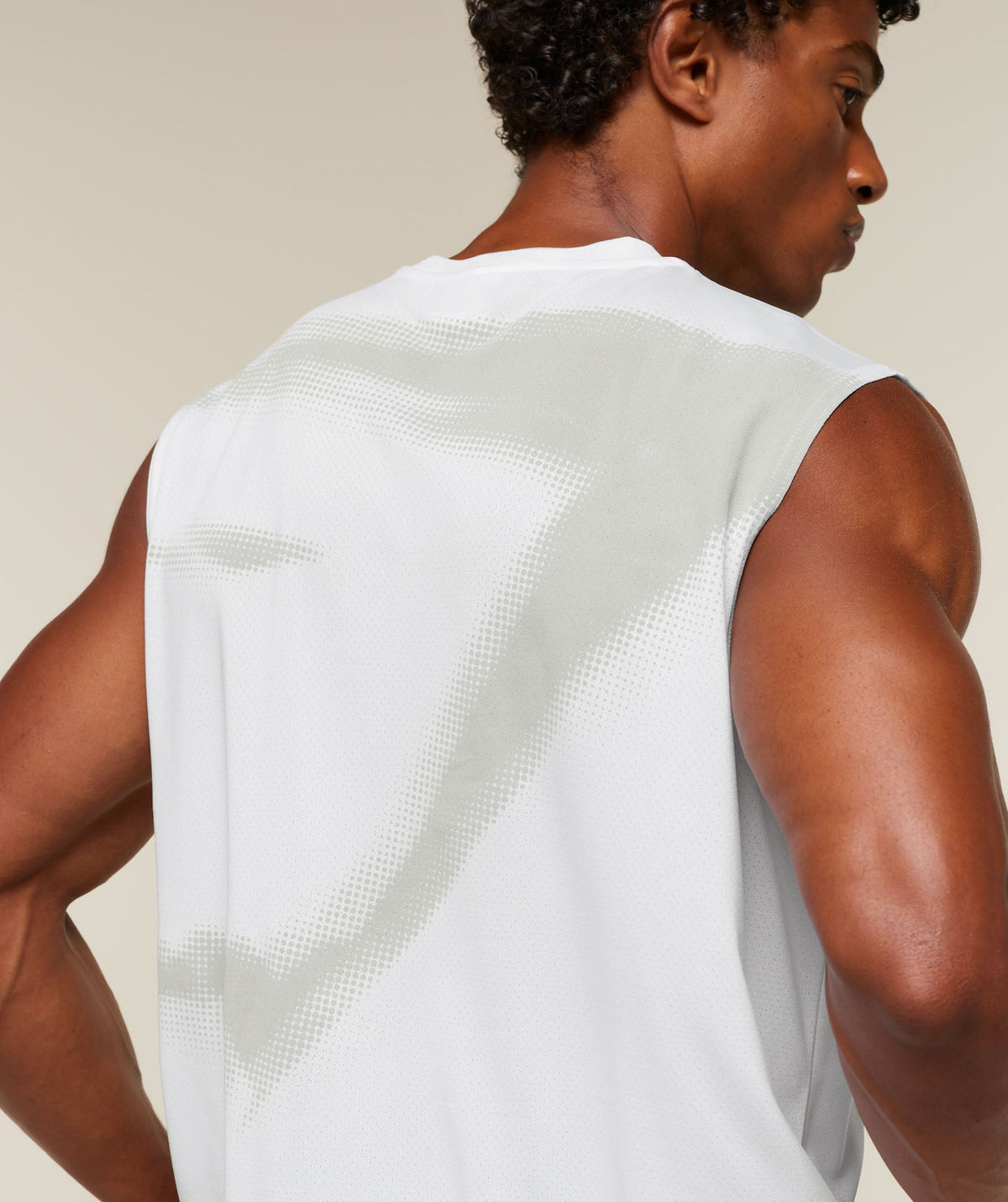 Gymshark Motion Blur Graphic Tank 'White'