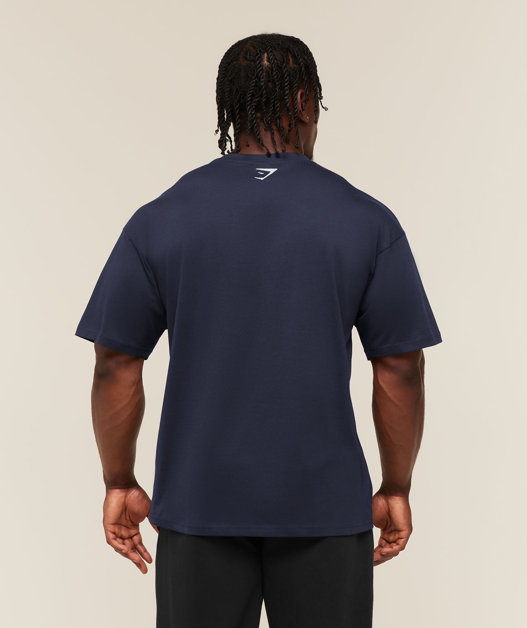 Gymshark Faded Collegiate Graphic T-Shirt 'Heavy Blue'