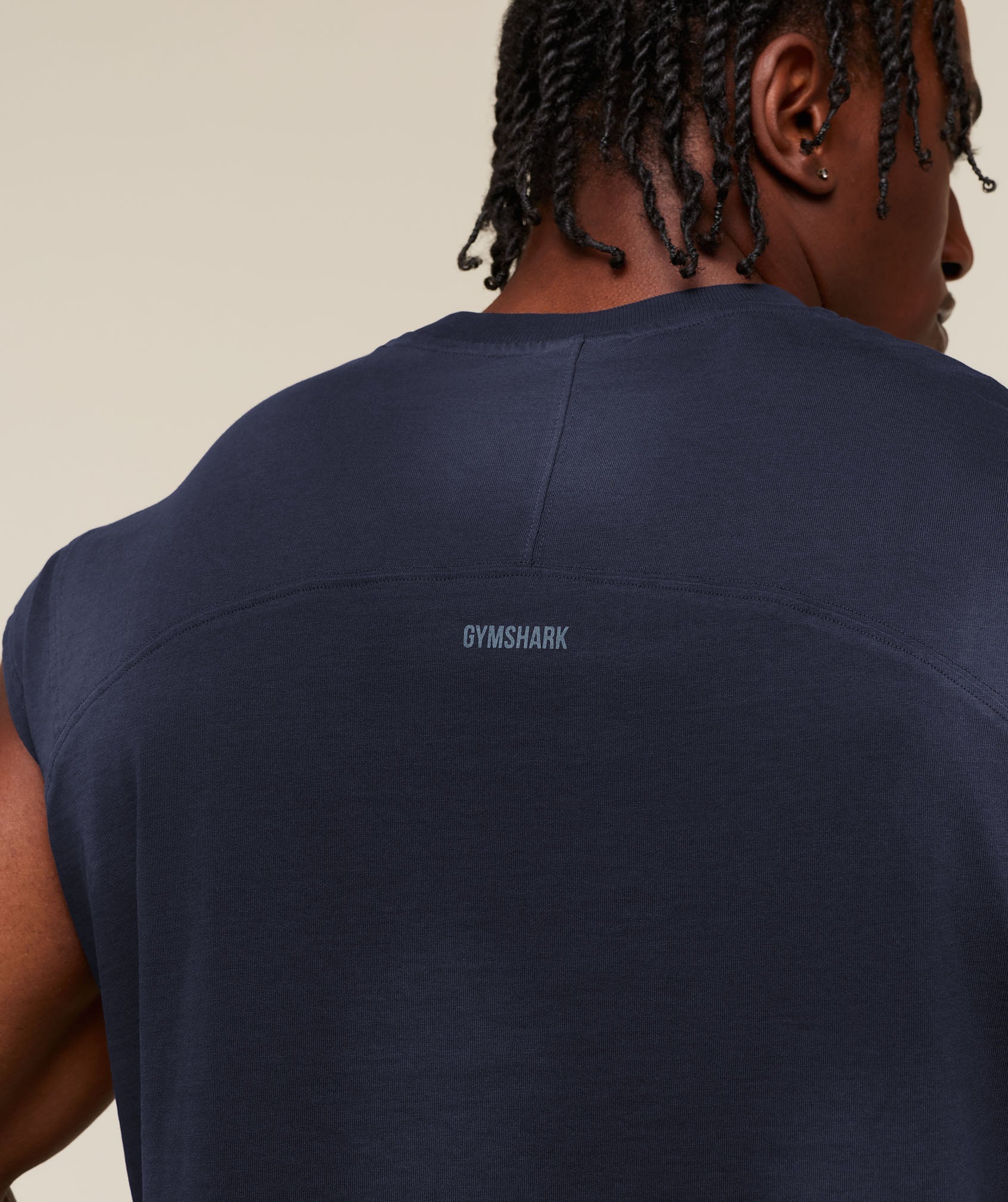 Gymshark GSLC Cut off tank 'Heavy Blue Wash'