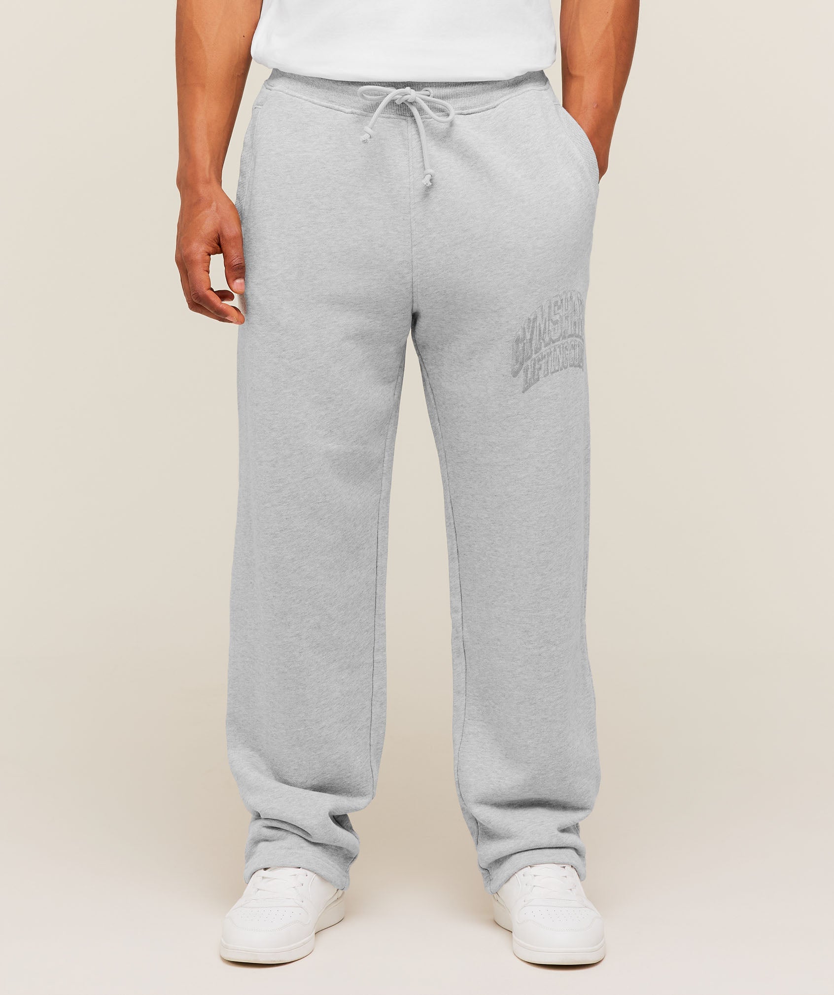 Gymshark GSLC Straight Leg Pants 'Bros Soft Grey Marl'